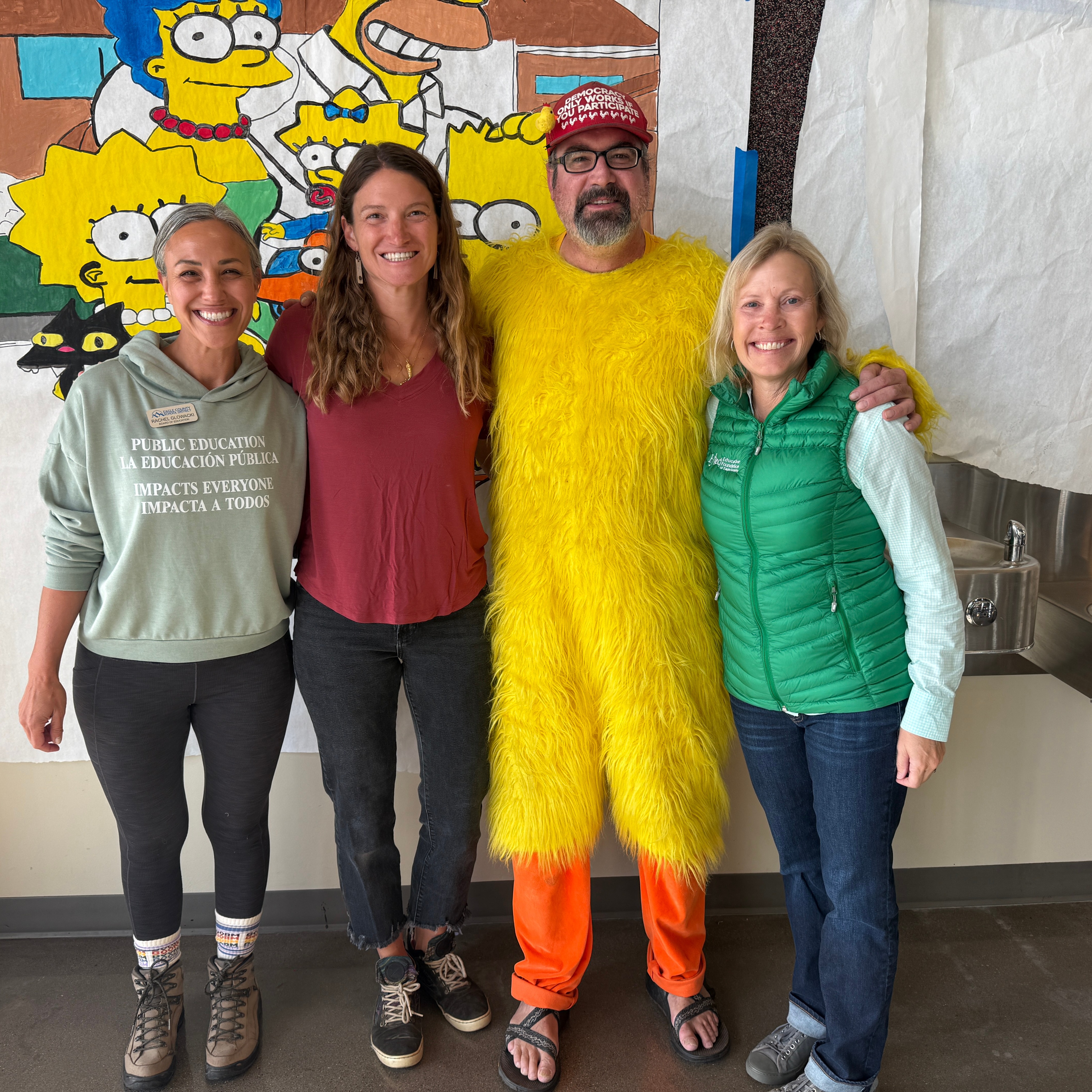 We were grateful for the opportunity to be at Eagle Valley High School @evhsdevils yesterday to help students register to vote and to judge Devil Duels.
A special thank-you to Tim McMahon, the @chickenman_vail, for joining us and helping encourage civic engagement. Events like this show the power of an informed, involved community.
Thank you to everyone who showed up, registered, and helped make today a success!
Don't forget to vote YES on 5B!