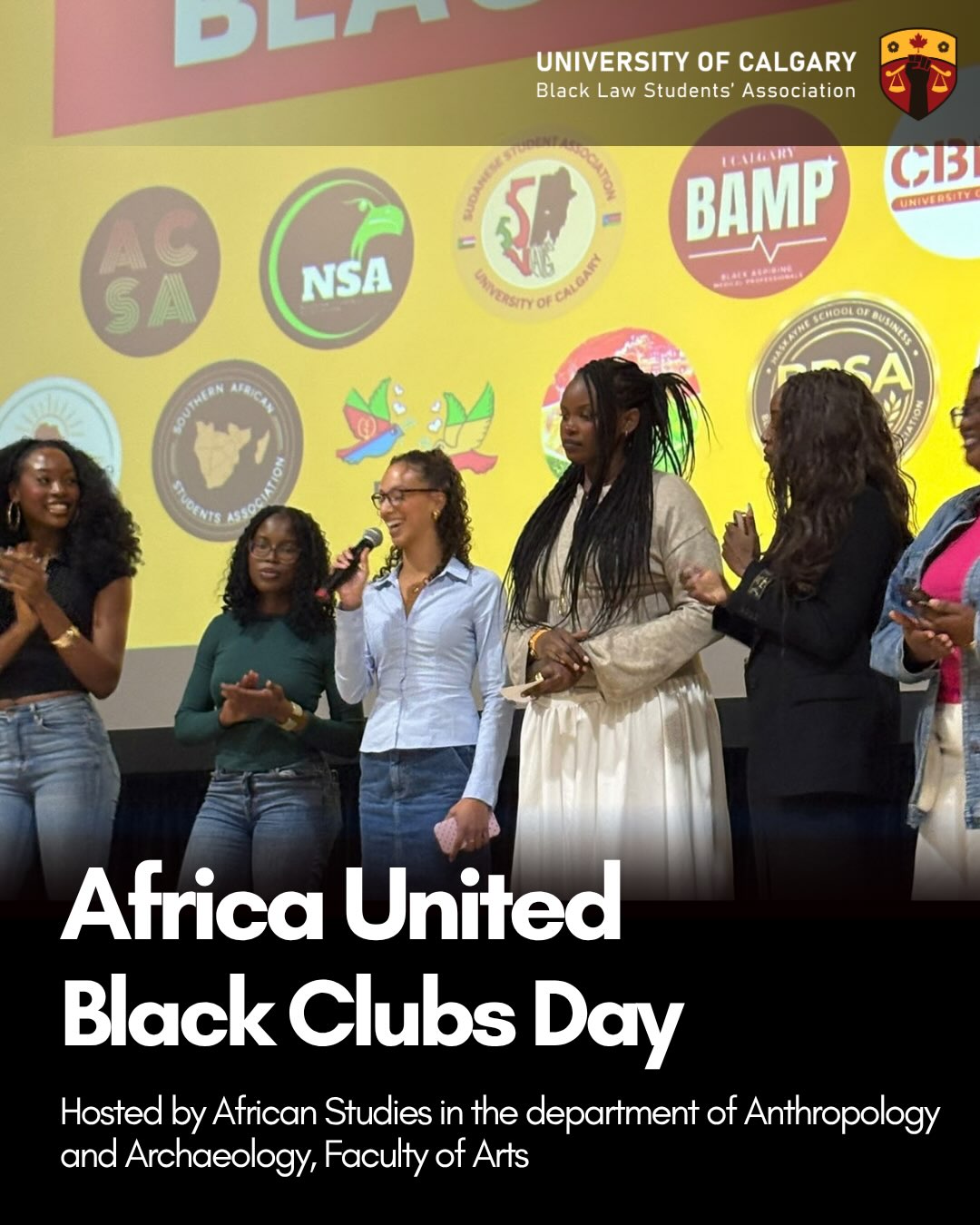 Last week, UCalgary Black Law Students’ Association connected with undergraduate students to talk about what it’s like to study law and share how UCalgary BLSA supports prospective Black law students.
Thank you @africanstudiescalgary for hosting this amazing event and for giving us a wonderful opportunity to build community across campus.
Special thanks to Sophia Wedderburn and Ntcha Taka for welcoming everyone who stopped by our table!