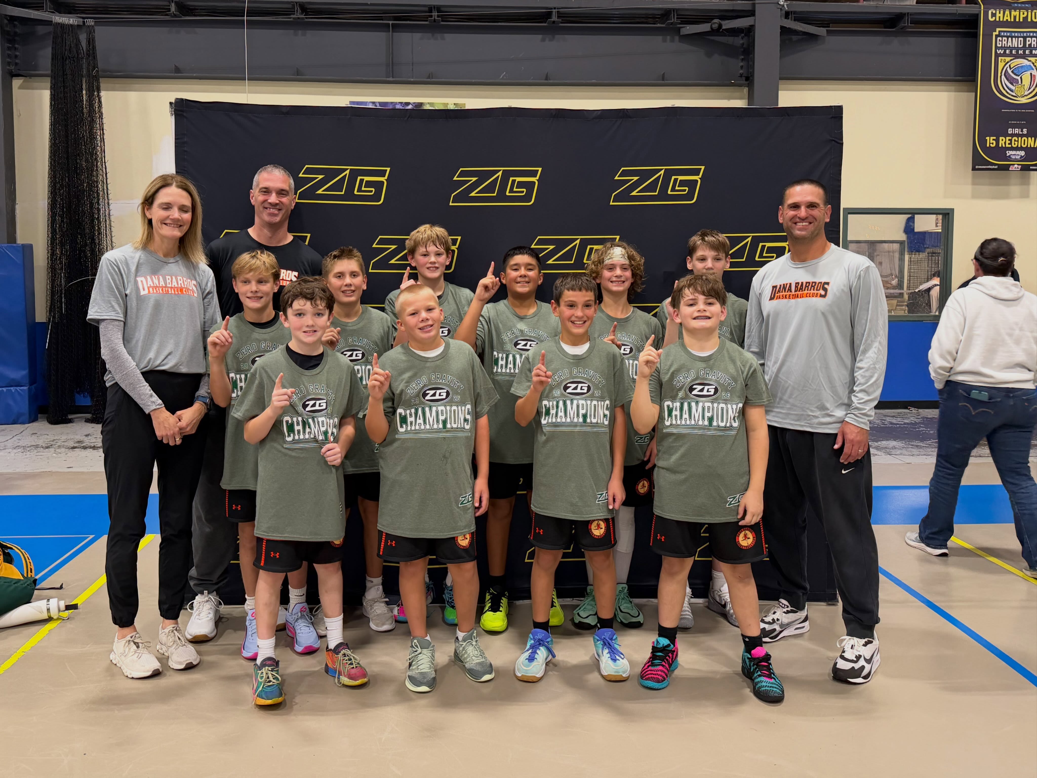Dana Barros 6th graders cap off a 4-0 weekend with a championship t-shirt! Great teamwork all weekend!