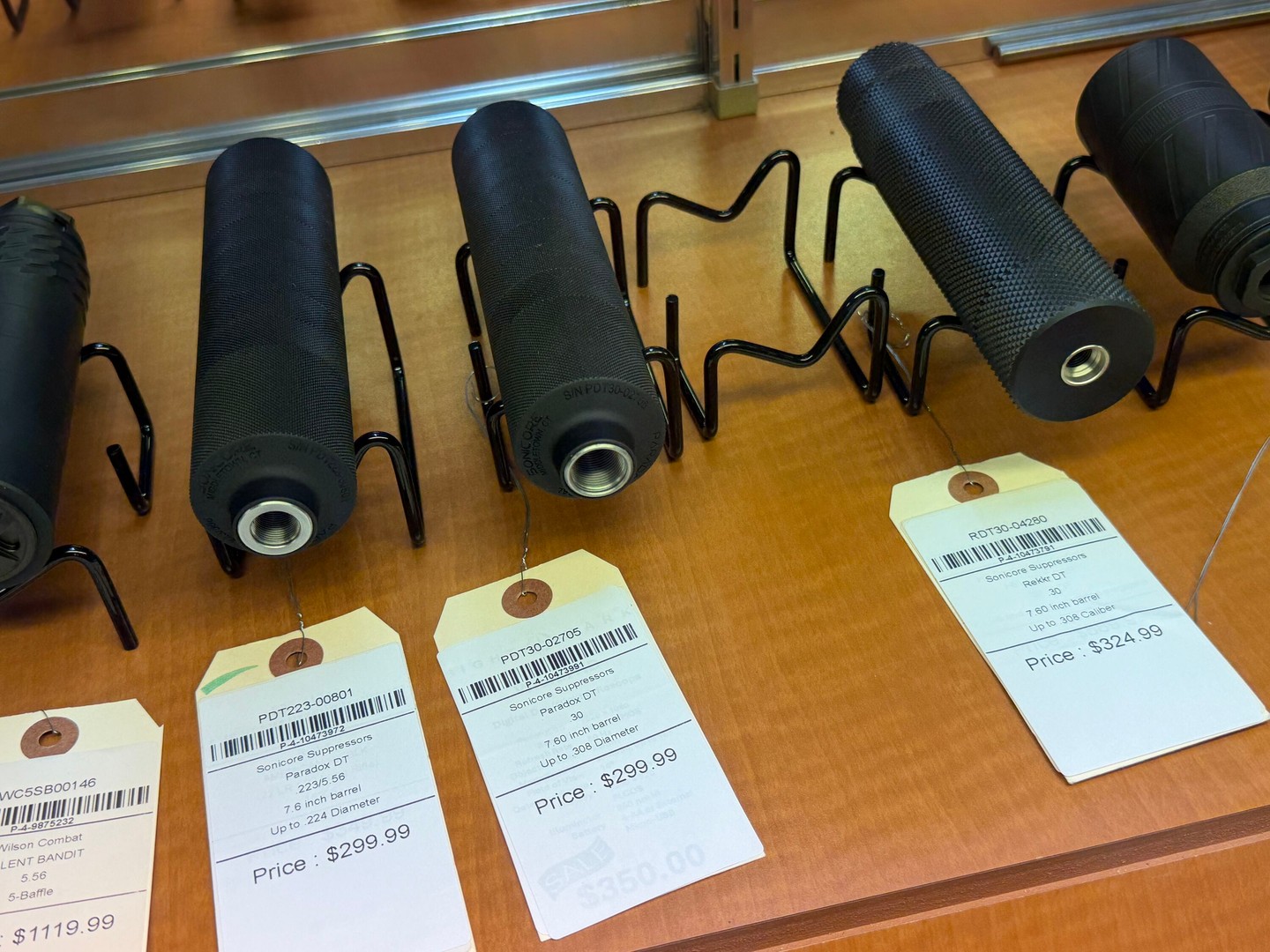 Suppressor shelf looking a little better today. 👀
We’ve got Sonicore Paradox DT suppressors in .223 and .30 cal, plus the Sonicore Rekkr DT in .30 cal in stock now.
Whether you’re setting up a dedicated rifle or trying to decide which can makes the most sense for what you shoot, come by and take a look at them in person. We can also handle the Form 4 process in-house, including fingerprints, so you’re not bouncing around trying to piece everything together yourself.