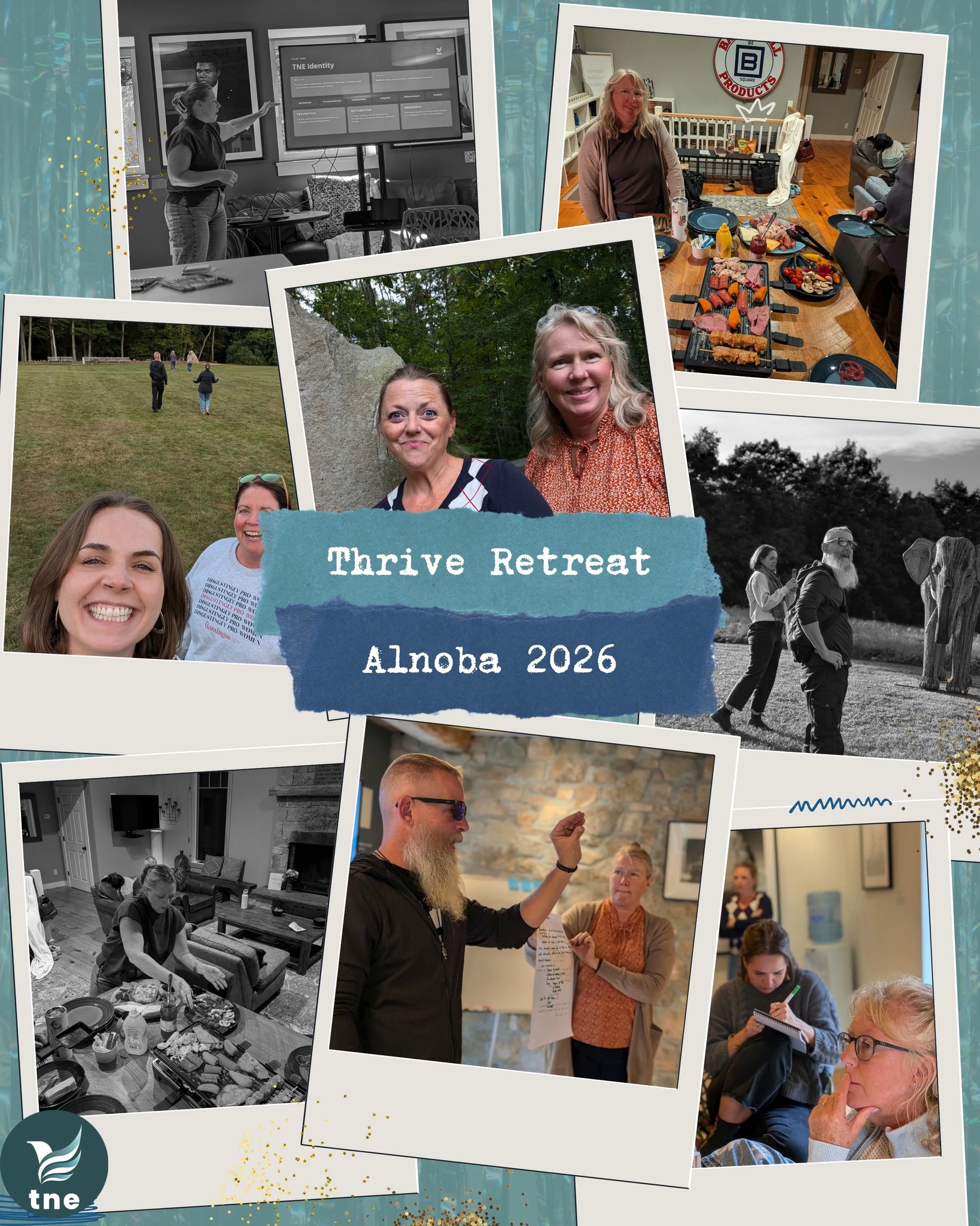 The Thrive Board just spent three inspiring days at the beautiful Alnoba in Kensington, NH.
Set on 600 acres, Alnoba is a retreat center and leadership learning space committed to helping nonprofits and changemakers connect, learn, and grow. And that’s exactly what we were able to do.
Our time at Alnoba gave the Thrive team space to step back, think strategically, reconnect with one another, and—most importantly—reconnect with the mission that brings us together: supporting some of New England’s most underserved survivors and helping create a path toward freedom, healing, and independence.
We’re heading home refreshed, refocused, and ready for what’s ahead.
Thank you, Alnoba, for creating the space for rest, reset, and renewal!
@alnobanh Alnoba #alnoba #Alnoba #THRIVENewEngland #thrivenewengland
