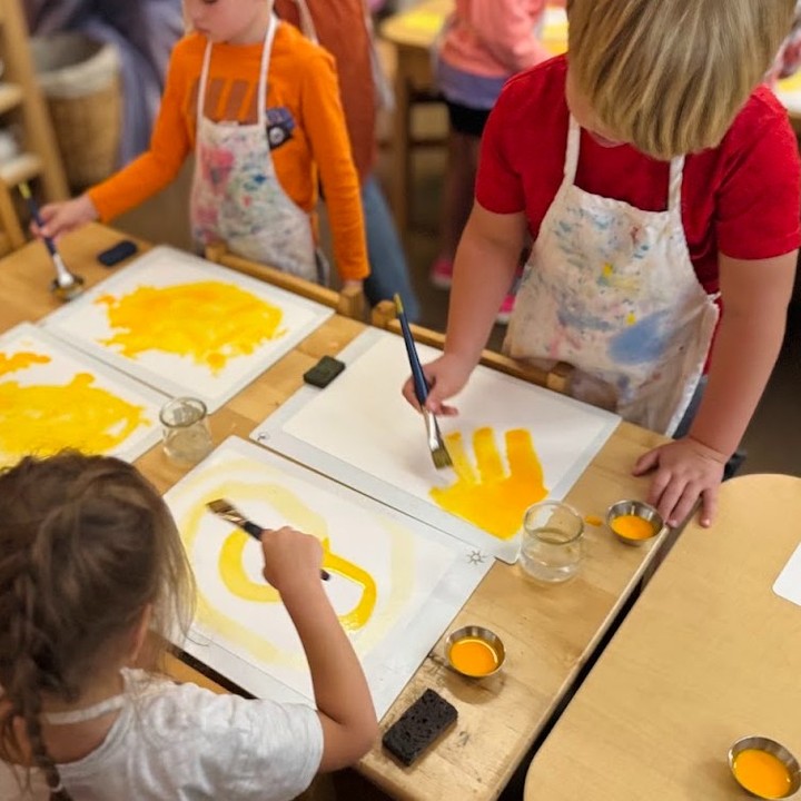 In Waldorf education, painting is more than an art activity—it is part of how children experience and understand the world around them!
Through color and movement, children are encouraged to explore, imagine, and experience the joy of creating. Students are given space to explore how colors meet, blend, and change. The experience encourages observation, imagination, and a deeper connection to the artistic process!
#CircleofSeasonsCharterSchool #PublicWaldorfEducation #LehighValleyCharterSchools #CharterSchoolCommunity #WatercolorPainting