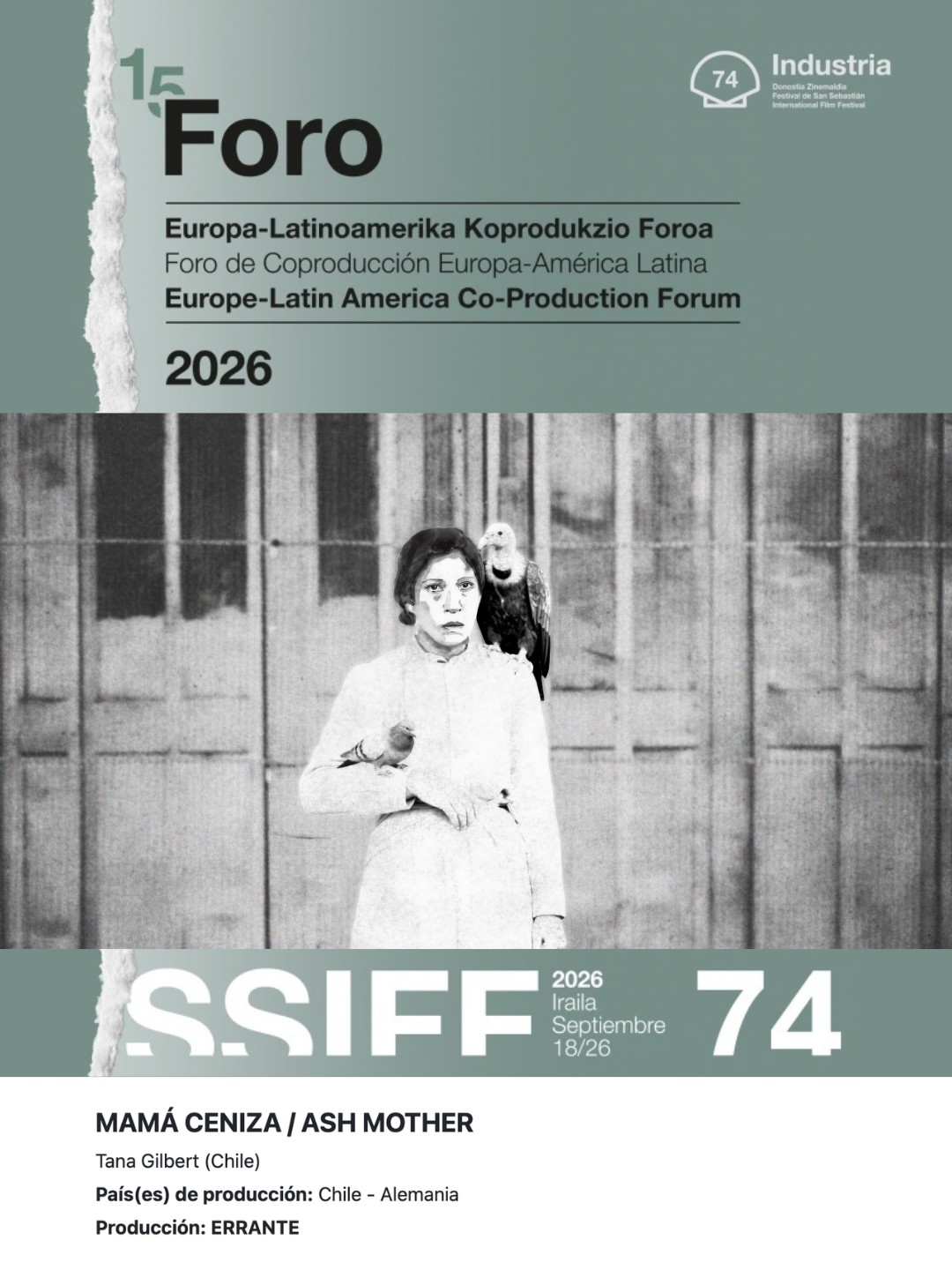 Mamá Ceniza en SSIFF 74° 🌟
🎥 Nos vamos con nuevas y emocionantes posibilidades desde la 15ª edición del Foro de Coproducción Europa-América Latina del Festival Internacional de Cine de San Sebastián 2026, donde compartimos múltiples y positivas reuniones a través del destacado proyecto dirigido por @tanagilbert.
🤝 Una experiencia valiosa y gratificante que vincula el cine chileno con la industria internacional en un espacio de encuentro para ampliar redes de colaboración y abrir nuevas oportunidades para la coproducción y el desarrollo de proyectos de @erranteproducciones, como esta necesaria historia.
🎥 Mamá Ceniza | Ash Mother (Chile - Alemania)
Directora: Tana Gilbert
Productora: Paola Castillo de @erranteproducciones
Coproductor: Dirk Manthey
Directora de animación rotoscopia: Camila Anaïs
#74SSIFF #SecciónOficial #SailOfiziala #OfficialSelection #ErranteProducciones #Documentales #CineDocumental #Cine #Chile #Directoras #CinePorMujeres #DirectorasChilenas #DocumentalChileno #Memoria #Cultura #Arte #CineFeminista #MujeresEnElCine