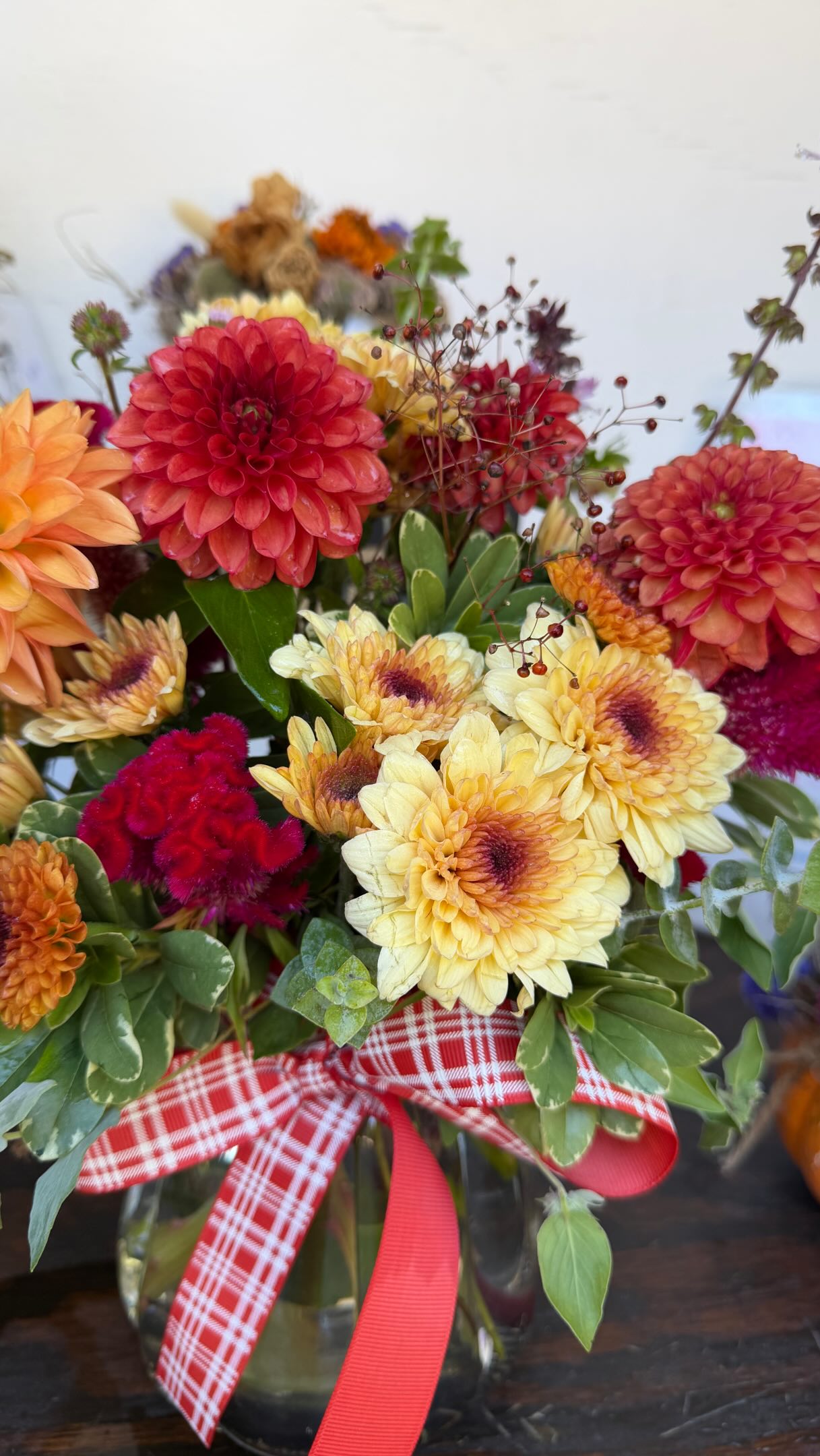 The flower cart is OPEN, and we were out bright and early making fresh arrangements this morning!
It’s a beautiful Sunday, the flowers are feeling extra fall-ish, and the cart is stocked with fresh, locally grown beauties just waiting to go home with you. 🤎
Swing by, grab a bouquet, and add a little flower farm happiness to your Sunday! 🌻✨
📍 Two Buds Flower Farm
285 Forest Ridge Lane, Foxfire Village
🌼 Self-serve flower cart — open today! #twobudsflowerfarm #freshflowers #supportlocal #foxfirevillage #fallflowers flowers