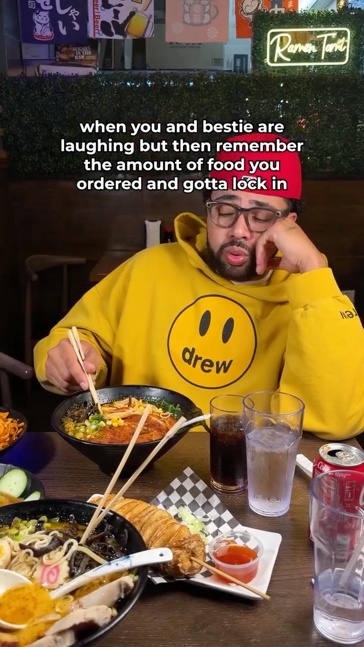 When you and your bestie are laughing, then you remember the amount of food you ordered and you gotta lock in 😮💨
📍 2600 W Sahara Ave Ste 119
🕒 Mon-Thurs 11am-12am / Fri Till 1am
🕒 Sat 11:30am-1am / Sun 11:30am-12am
#vegasramen #vegasfoodie #vegaseats