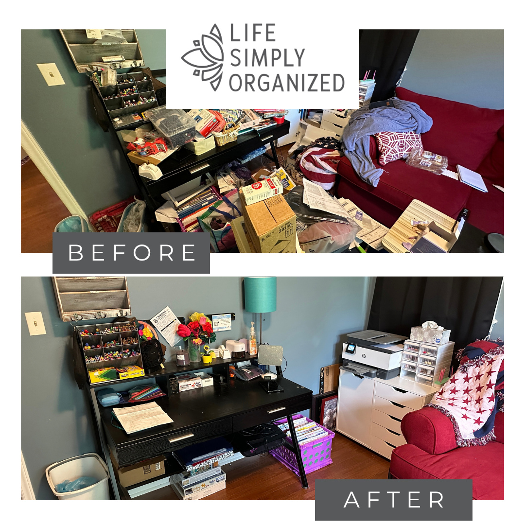 ⨠Before ā”ļø After: Craft Corner Edition! āØā
ā
Who says you need to buy a whole new set of organizing products to get organized? šā
ā
This craft corner got a fresh new look by using containers already on hand! ā»ļøš§ŗ Sometimes the best organizing solution is already sitting in your homeāyou just need to rethink how you use it.ā
ā
By grouping like items together and giving everything a designated home, this space went from cluttered to creative, functional, and ready for the next project! šØāļøā
ā
š” The organizing lesson: Before you buy more storage, shop your own home! You might already have exactly what you need. šā
ā
#HomeOrganization #CraftRoomOrganization #CraftCorner #OrganizingTips #OrganizationIdeas #RepurposeAndReuse #ShopYourHome #OrganizeWithWhatYouHave #CreativeOrganization #OrganizedHome #Declutter #DIYOrganization #ProfessionalOrganizer #HomeOrganizing #LifeSimplyOrganized