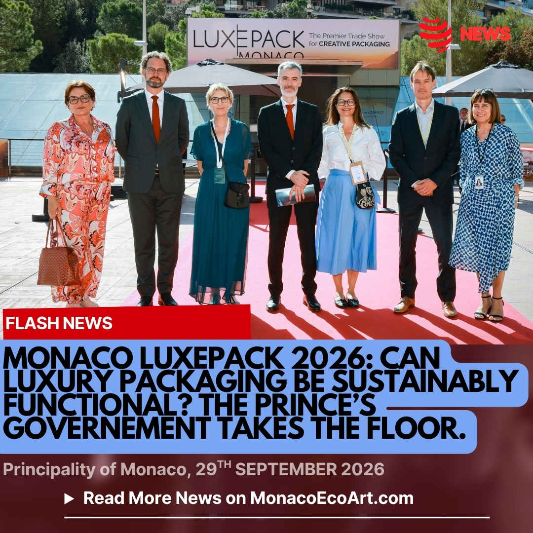 MonacoEcoArt.com #flash #news #luxury #packaging #sustainability
💎🎁♻️ On the 1st October 2026, Frédéric Cottalorda, Minister of Finance and Economy, officially opened the 38th edition of LUXE PACK Monaco on Tuesday, the 29th September 2026. The #international #trade fair, dedicated to premium packaging for the #beauty, perfumery, spirits and luxury #sectors, took place at the Grimaldi Forum from 28th to the 30th September.
Founded in Monaco in 1988 and hosted at the Grimaldi Forum since 2000, LUXE PACK has become a major international event for the luxury packaging #industry. Each year, it brings together leading global #players, including brands and professionals from the worlds of #perfumery, #jewellery and #fashion.
A key platform for innovation, the fair provides an opportunity for industry professionals to explore emerging market trends, discover #new materials and discuss more #sustainable packaging #solutions in response to the evolving expectations of #brands and #consumers.
The event has a strong international presence. In 2025, LUXE PACK Monaco welcomed visitors from 90 countries, with international visitors accounting for 52 per cent of the total. It is the flagship event of the LUXE PACK brand, which also organises exhibitions in New York, Shanghai, Los Angeles and Paris.
From 2027, LUXE PACK Monaco will adopt the name LUXE PACK WORLD, marking a new #chapter in its development and reinforcing its international #ambitions. The move highlights Monaco’s established role as a meeting point for the global luxury packaging industry and strengthens the Principality’s position in an increasingly #competitive international market. 🌎🌍🌏The #global sustainable packaging (or green packaging) market is experiencing accelerated #economic #growth in the two-year period 2025-2026, driven by the entry into force of stringent regulations and the strong #corporate sustainability commitments of large retail brands. 💵✅Fortune Business Insights (September 2026) values the specific segment of Green Packaging at $362.01 billion in 2025, projecting growth to $389.75 billion in 2026. 📸 @luxepack @gvt_monaco Layout and Contents by: © MonacoEcoArt.com