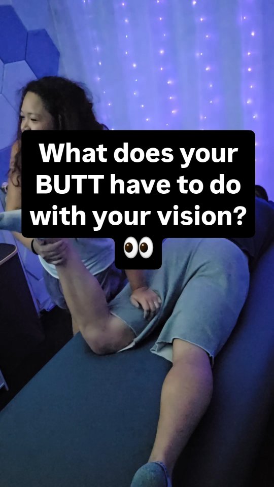 This is exactly why I love reassessing.
You can't always predict what will change.
In this session I was doing hands-on work around the glutes, then we retested a visual measure.
It changed.
That doesn't mean your glutes are secretly controlling your eyesight.
It means something changed after an input, and that's information I want to investigate.
That's a huge part of how I work:
Test → input → retest.
I'm Sara Becker, neuro physical therapist, and I help medically dismissed adults understand and ease their symptoms through the lens of neurology.
Follow @Releaseology for more of the weird connections I find between your brain, body + symptoms.