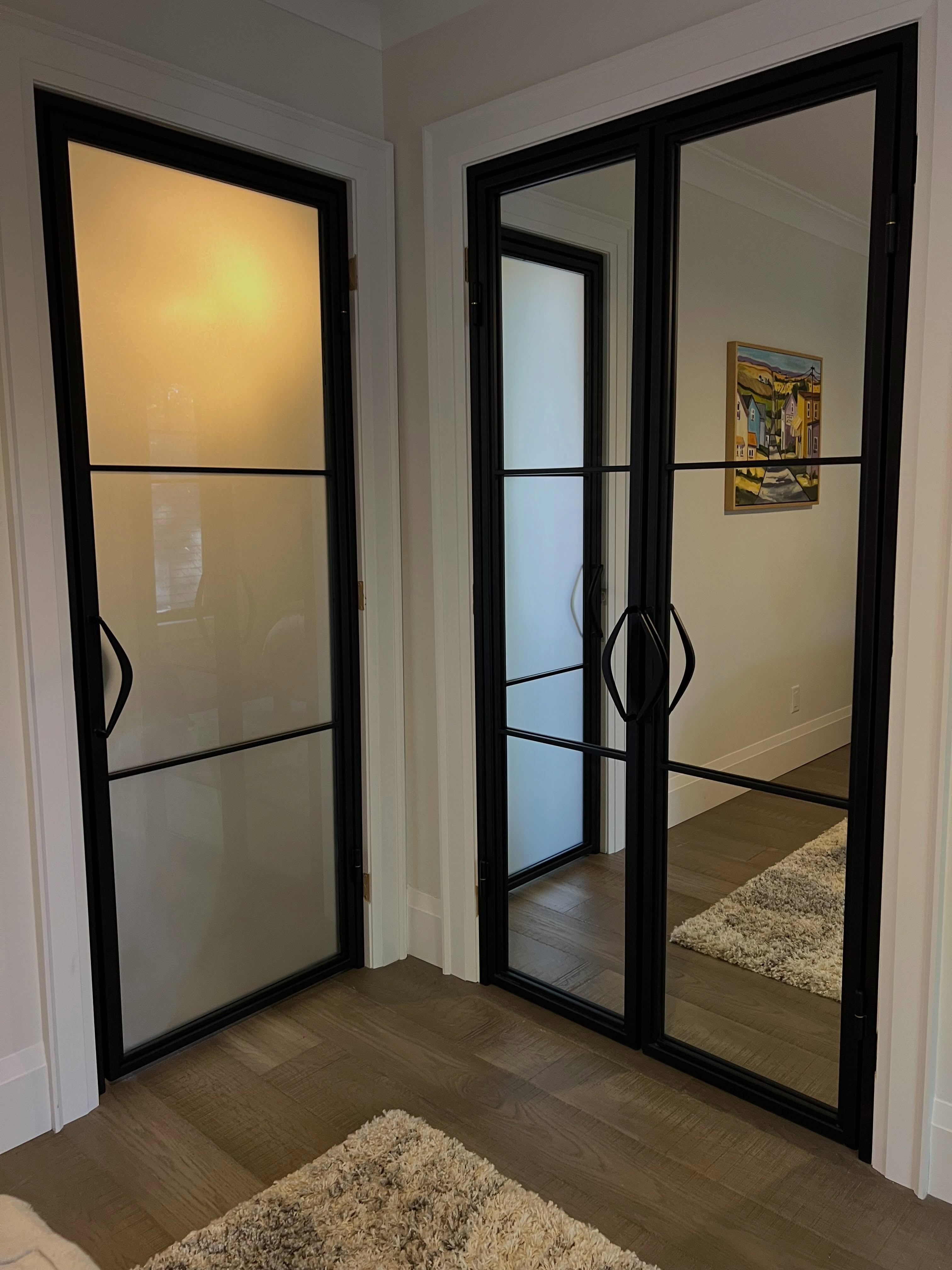 Now that I have a lathe and a mill I decided to make all the hardware, latches, hinges etc for these doors and mirrors. I’m Really happy with the outcome and being able to do it all in house is such a great feeling.