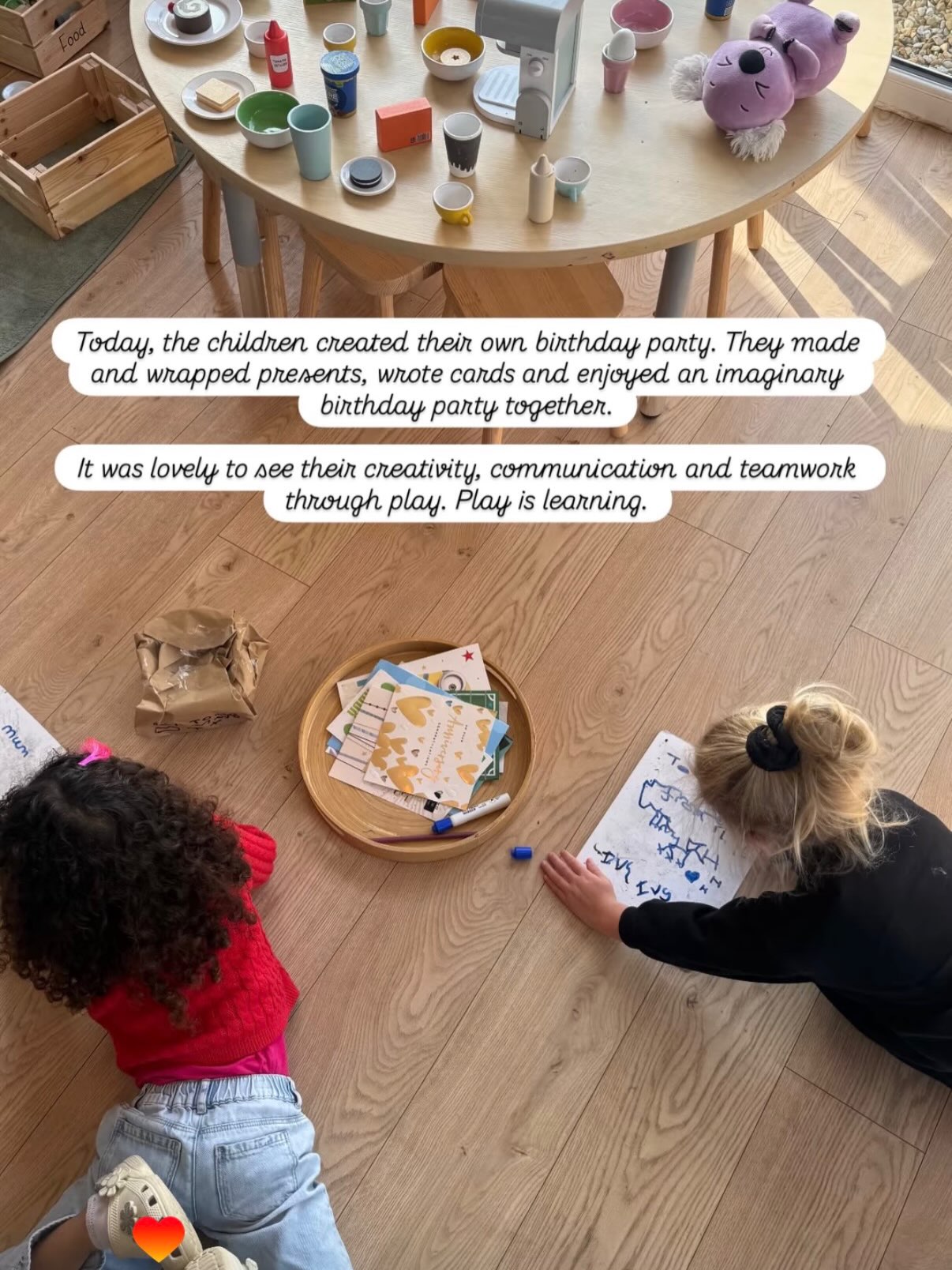 Such a lovely Monday in the classroom. Every group and every child is so unique, and today they took their learning in all sorts of directions.
From birthday parties and farm adventures, to castle building with cushions, hide and seek, block building and baking with Play-Doh. Lots of lovely imaginative play and child-led learning.
Every child also did reading, writing and maths at their own level, making sure everyone was learning and progressing in a way that suited them.
Learning through play is everything.