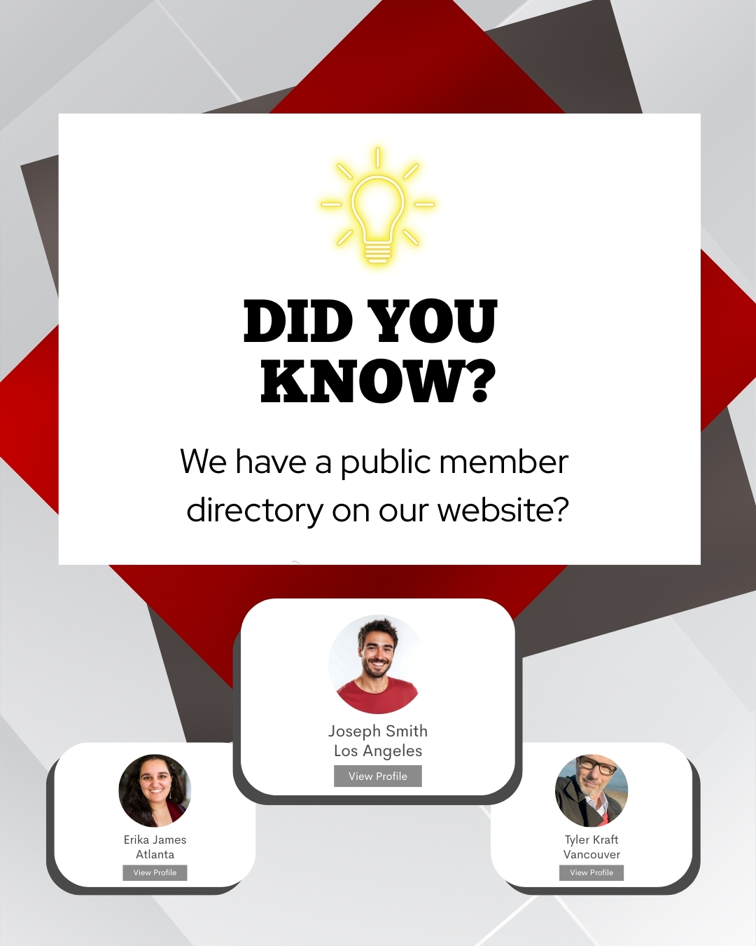 One great perk of PMG membership is your profile in our public directory—and keeping it updated might be the key to your next opportunity. Use this guide to update yours today.
Questions? E-mail us at info@propertymastersguild.org