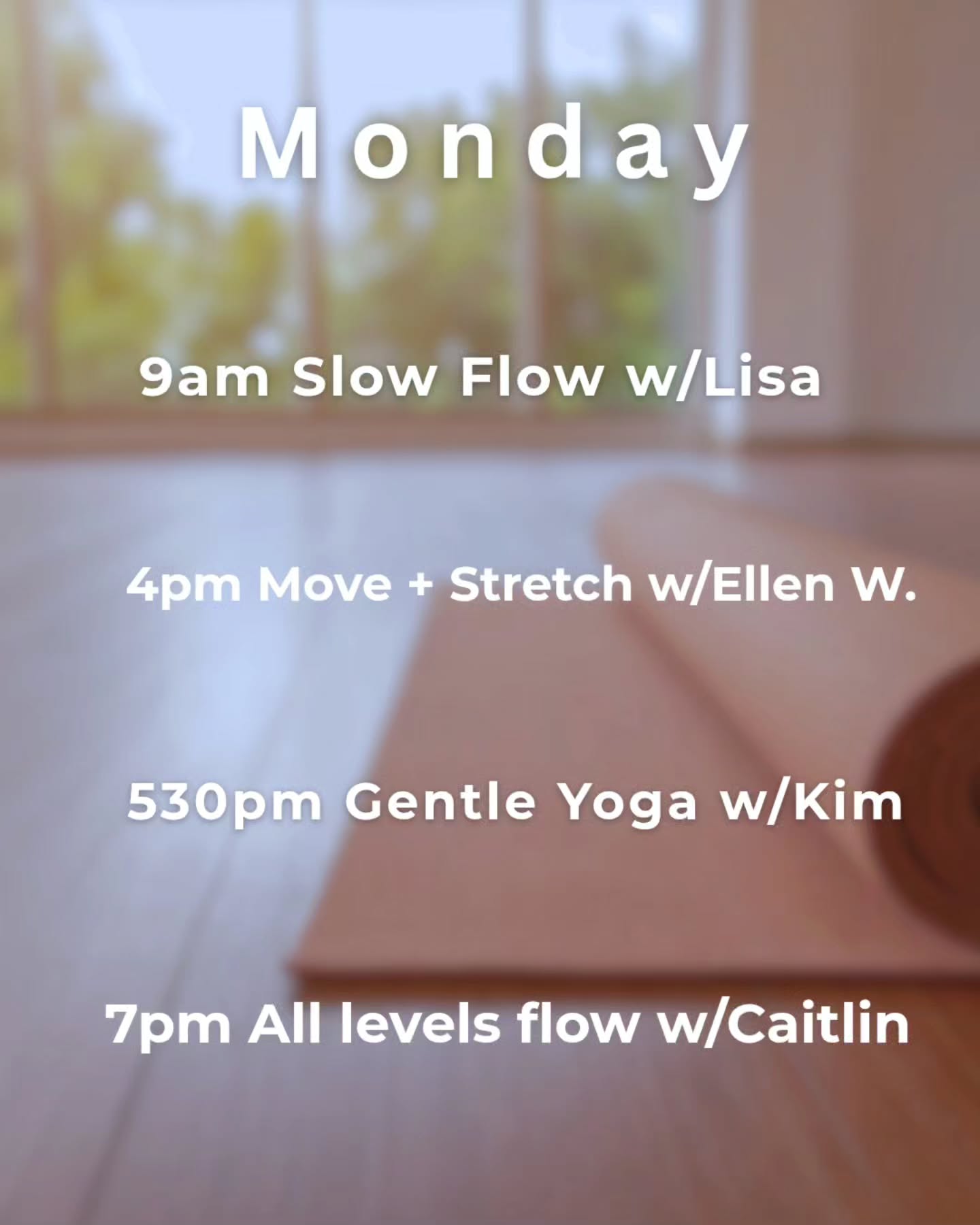 Monday doesn’t have to start at full speed.
Take a little time to move, breathe, stretch, and settle into yourself before the week starts pulling you in every direction.
*Caitlin's 7pm class has changed to an All levels flow!
Happy Monday!
#yoga #simplifyoga #flow #riyoga #coventryriyoga