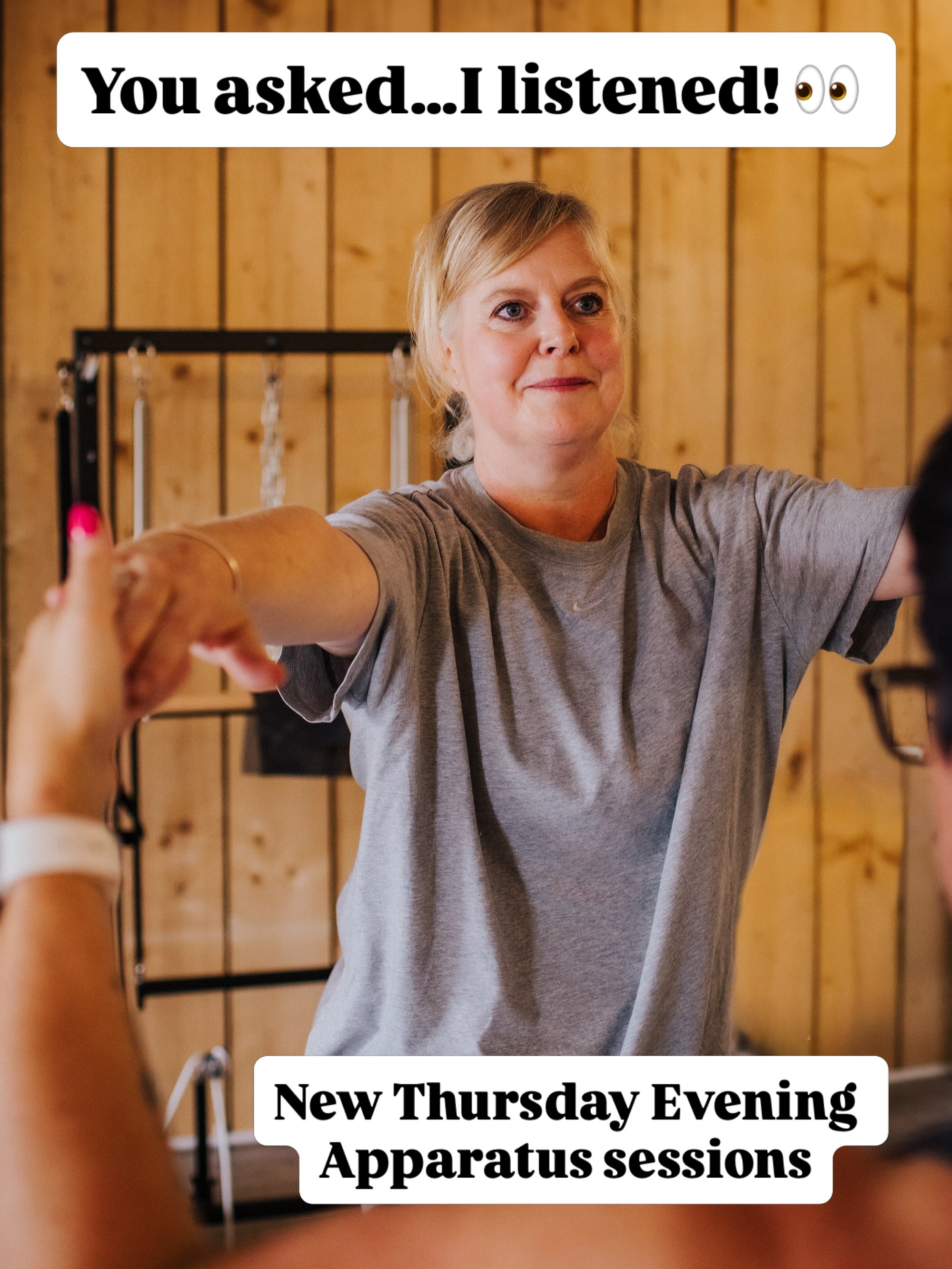 NEW THURSDAY EVENING PILATES APPARATUS ✨
You asked… I listened! 😊
I’ve had quite a few requests for another evening Apparatus option, so I’m introducing a new Thursday evening All Levels Apparatus session.
This will give my existing Apparatus clients another option during the week — particularly handy when you need to swap or catch up — but it also means there’s a brand new opportunity for anyone who’s been wanting to get started.
And that’s where my next 4-Week Beginners Apparatus Course comes in.
Starting Thursday 8th October at 6pm, the course will take you right from the beginning, getting you comfortable and confident using the Reformer, Cadillac, Wunda Chair, Barrels and more.
With a maximum of just 6 people, there’s plenty of time for individual help, explanations and guidance — so you’re definitely not expected to arrive knowing what you’re doing!
And once you’ve completed the course, you’ll be ready to move into an All Levels Apparatus session, including the new Thursday evening option.
Starts Thursday 8th October | 6pm
4 weeks | £100 | Maximum 6 people
So if you’ve been thinking “I’d love to try the apparatus, but I wouldn’t know where to start” — this is where you start.❤️
Book via www.stephhammondpilates.com or the link in bio. Alternatively send me a message if you’d like to have a chat first.
Steph x
📸 @binkynixon