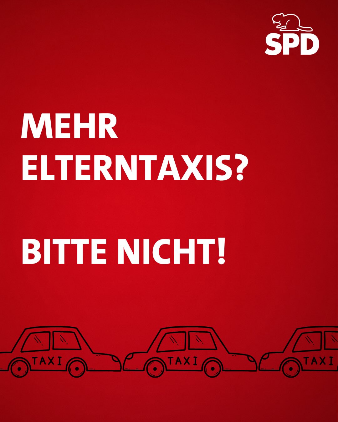 Elterntaxi statt Schulbus?
Wenn Schülerbeförderung teurer wird, kann das Auto für Familien zur Alternative werden.
Doch mehr Elterntaxis bedeuten auch mehr Verkehr - direkt vor den Schulen! Und damit unübersichtliche und teilweise gefährliche Situationen.
Gleichzeitig brauchen Kinder die Möglichkeit, ihren Schulweg zunehmend selbstständig und sicher zu bewältigen.
Eine bezahlbare und verlässliche Schülerbeförderung ist deshalb mehr als nur eine Frage der Kosten!
Wie sieht es bei euch aus? Wie erlebt ihr Situationen mit Elterntaxis vor Schulen?
Quelle: Eltern-Umfrage “Sicherer Schulweg” der ADAC Stiftung (2026)
#KreisBiberach #Schülerbeförderung #FamilienEntlasten #keinElterntaxi