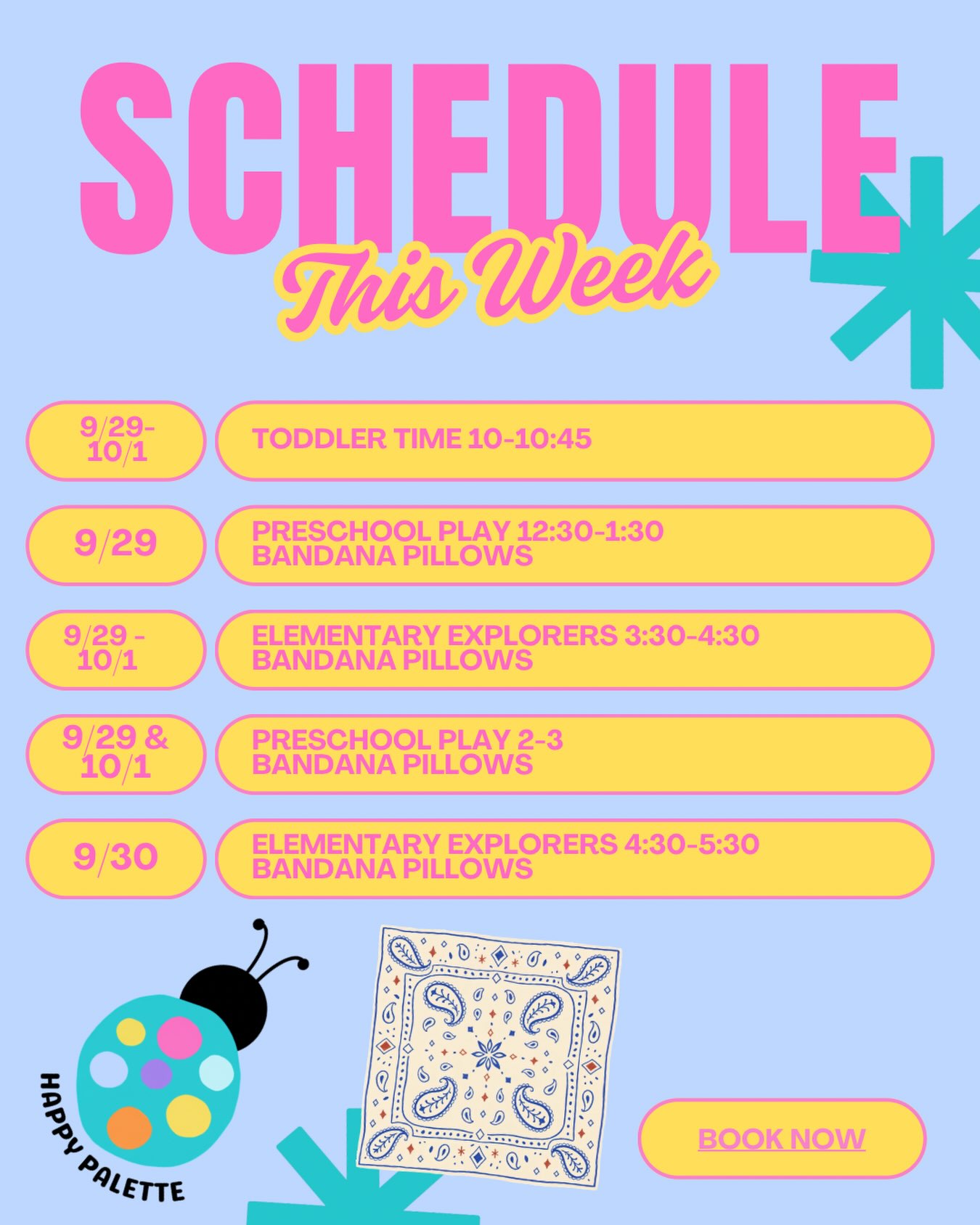 Weekly line-up!