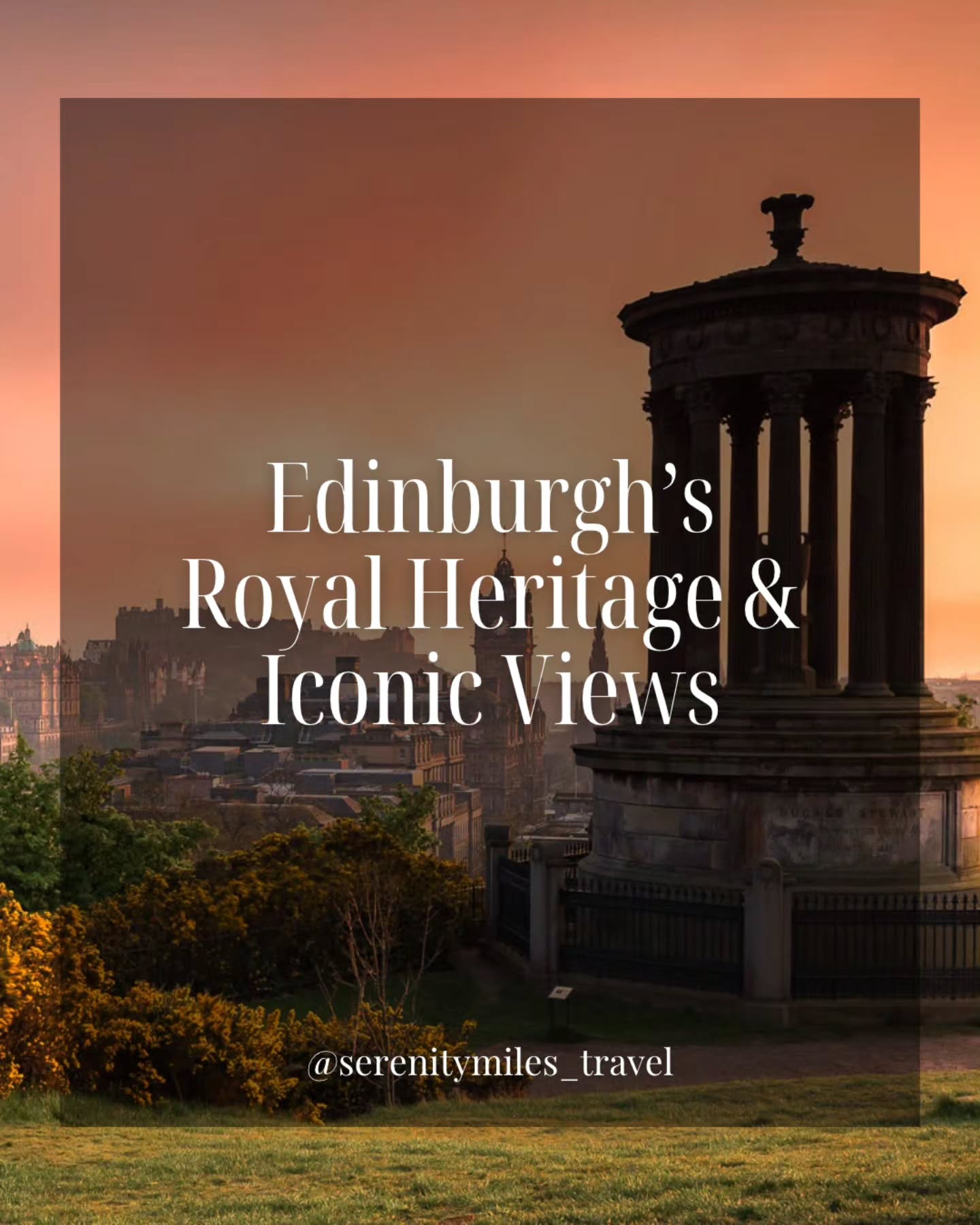 The final day of our immersive and Inspiring FAM trip combines royal heritage and panoramic views with a hotel inspection at one of Edinburgh’s most distinctive luxury addresses
⠀
→ Palace of Holyroodhouse & Calton Hill | Visit the Palace of Holyroodhouse, the King’s official Scottish residence at the foot of the Royal Mile. With more than 500 years of royal history, the palace is particularly associated with Mary, Queen of Scots and remains one of Edinburgh’s most significant historic landmarks
⠀
Continue to Calton Hill, one of Edinburgh’s most celebrated viewpoints, offering panoramic views across the Old Town, New Town, Edinburgh Castle and the Firth of Forth
⠀
→ 100 Princes Street – Hotel Inspection | Set in a historic building overlooking Edinburgh Castle, @100princesstreet is an intimate luxury hotel inspired by Scotland’s landscapes, heritage and cultural legacy. Its individually designed interiors, refined dining and exceptional views create a distinctive sense of place in the heart of the city
⠀
➡️ Get in touch with our Luxury Travel Specialists on +44 746 786 23 53 |reservations@serenitymiles.com