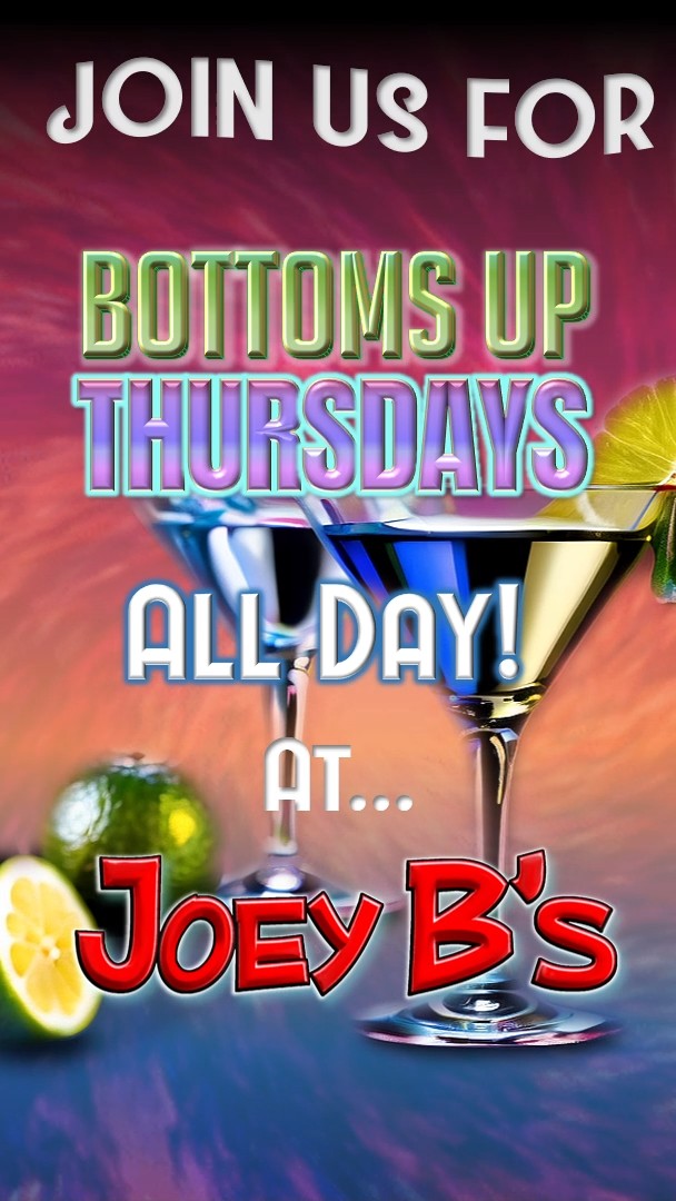 Shake things up with Bottoms Up Thursday at Joey B’s 🍸 Enjoy $7 Martinis all day long and start the weekend a little early with great drinks and even better company. #BottomsUpThursday #JoeyBs #STLMartinis #STLDrinks #STLRestaurants #STLFoodie #STLBar