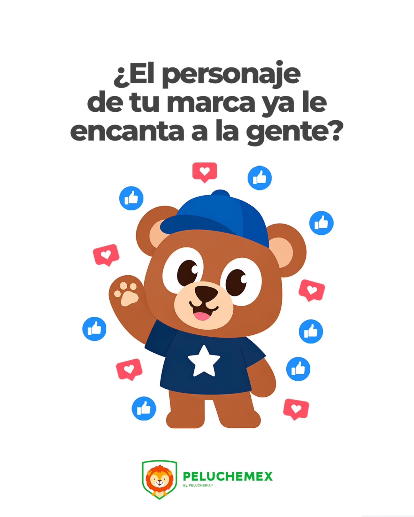 Tu personaje ya conecta con tu audiencia ¿y si además pudiera acompañarla todos los días?🎯
-
En Peluchemex fabricamos peluches personalizados de personajes originales para empresas, con producción desde 300 piezas.🧸💚
-
#peluchespersonalizados #peluchemex #marketingdigital #branding