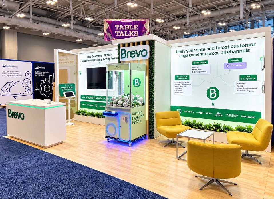 Wishing our friends at Brevo a wonderful event at Shoptalk Fall! 💚✨
We loved bringing their custom turnkey exhibit to life and seeing it all come together on the show floor!
#Brevo #ShoptalkFall #TurnkeyRentalExhibit #TradeShowDesign #CustomExhibits