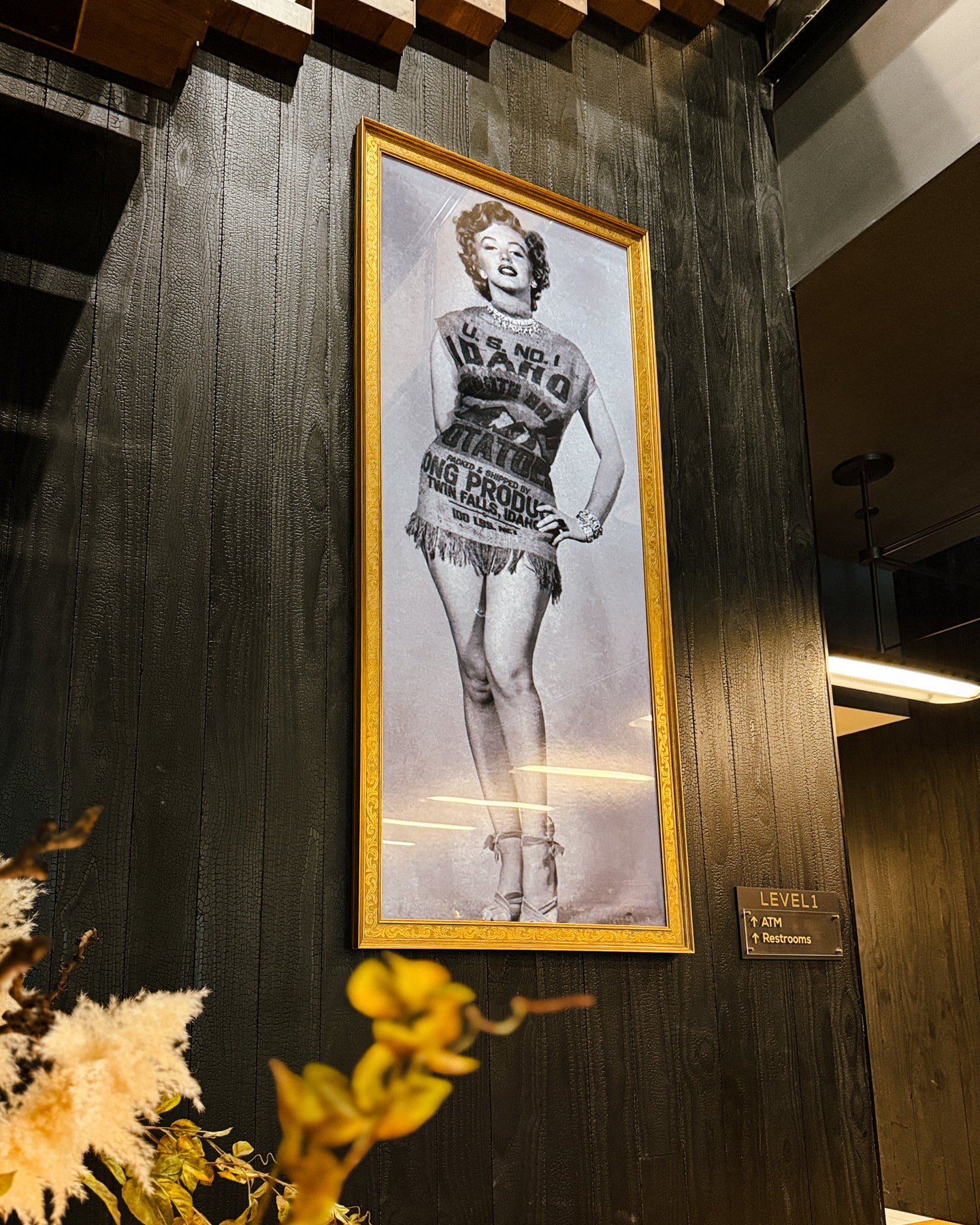 Not everything hanging on our walls behaves like art should.
Some of it is stitched from denim. Some has a few decades of history behind it. Some wears fringe. And one very famous face happens to be dressed in an Idaho potato sack.
There's more to see when you know where to look.
Read the latest, If These Walls Could Talk: The Stories Behind the Art at Hotel Renegade. • hotelrenegade.com/blog 🔗 in bio