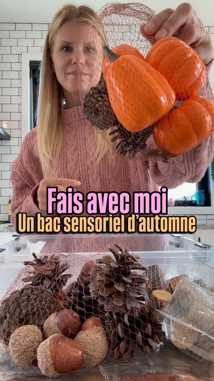 ASMR bac sensoriel d’automne🎃🪵🍁
Petites trouvailles au Dollorama pour faire mon bac sensoriel. Il serait tout à fait possible et très intéressant de cueillir soi-même dans la nature ce qu’on désir mettre dedans.
Une belle activité à faire avec vos minis.💛