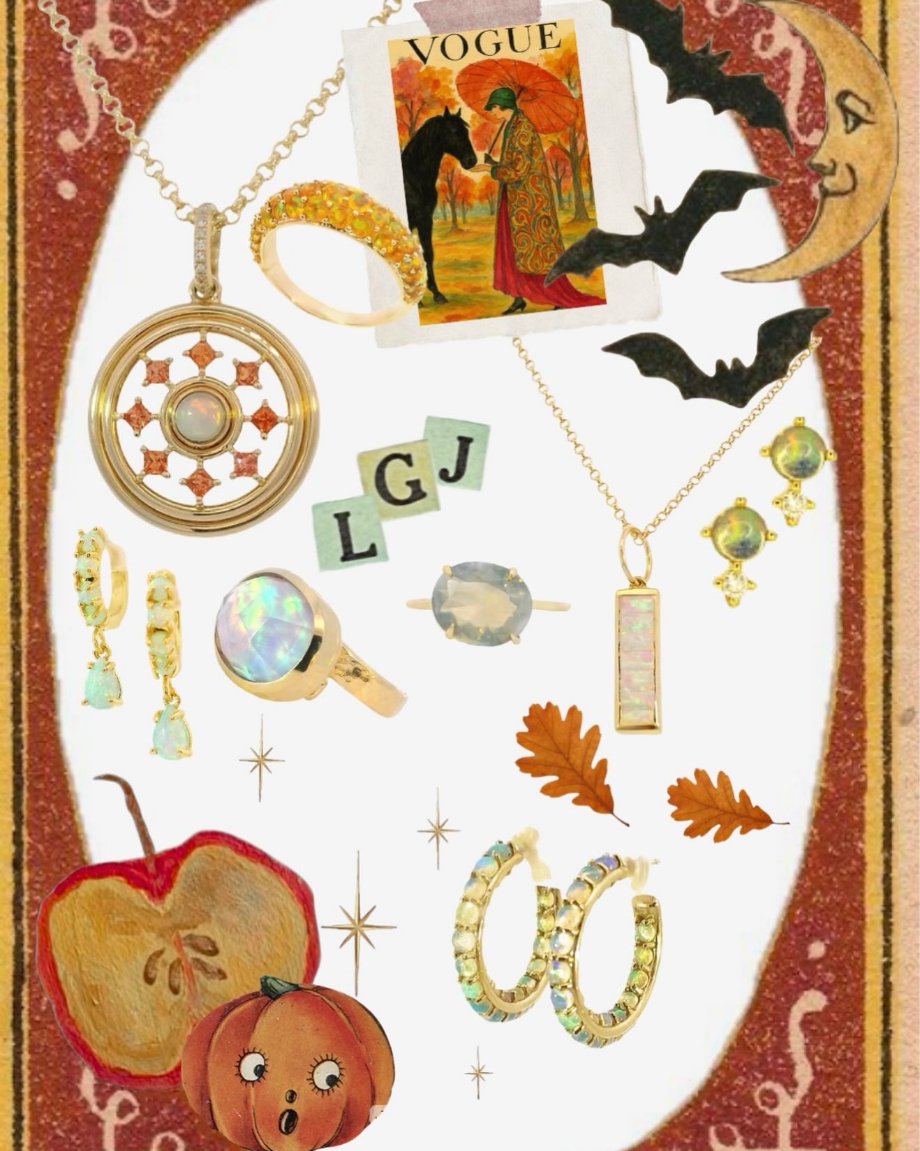 Happy October, opal girls 🍂🦇 Our picks of the month, made for every October birthday (and anyone who just loves a little shimmer). Shop now at Leela Grace Jewelry 🌙 #leelagracejewelry