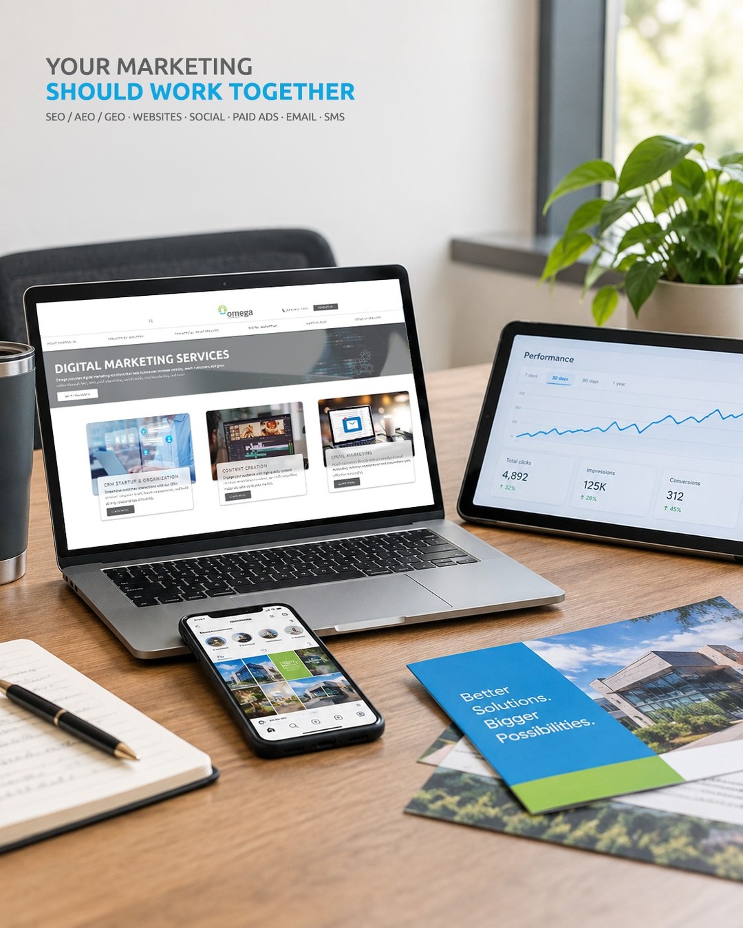 Your website, search presence, social media, email, and advertising shouldn’t exist in separate lanes.
Omega helps businesses bring those pieces together with digital marketing services built around their goals, including SEO, AEO, website services, social media, paid advertising, email marketing, content creation, and more.
Looking to strengthen your digital presence? Let’s talk.
#YourOmega #DigitalMarketing #Marketing