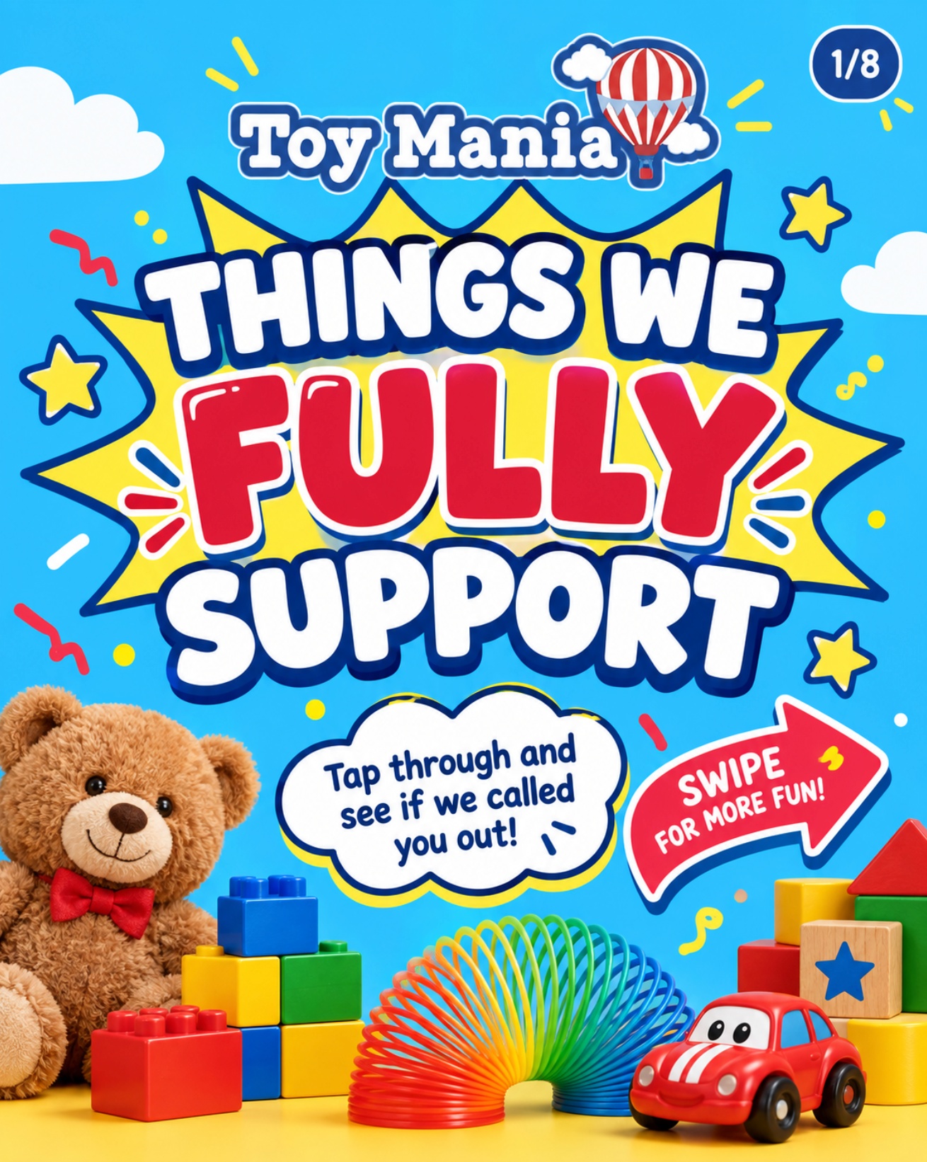 Things we fully support at Toy Mania. 😌
Buying toys as an adult.
Having a favorite plushie.
Squeezing every squishy before choosing.
Walking down the toy aisle even when you do not have kids.
Collecting things purely because they make you happy.
Because really, if it makes you smile, that is reason enough.
Which one called you out the hardest?
#ToyManiaUSA #CharlotteNC #CharlotteToys #ToyStoreFun #ToyLovers #SquishyToys #PlushieLove #ToyCollectors #CharlotteFamilies #ShopLocalCharlotte