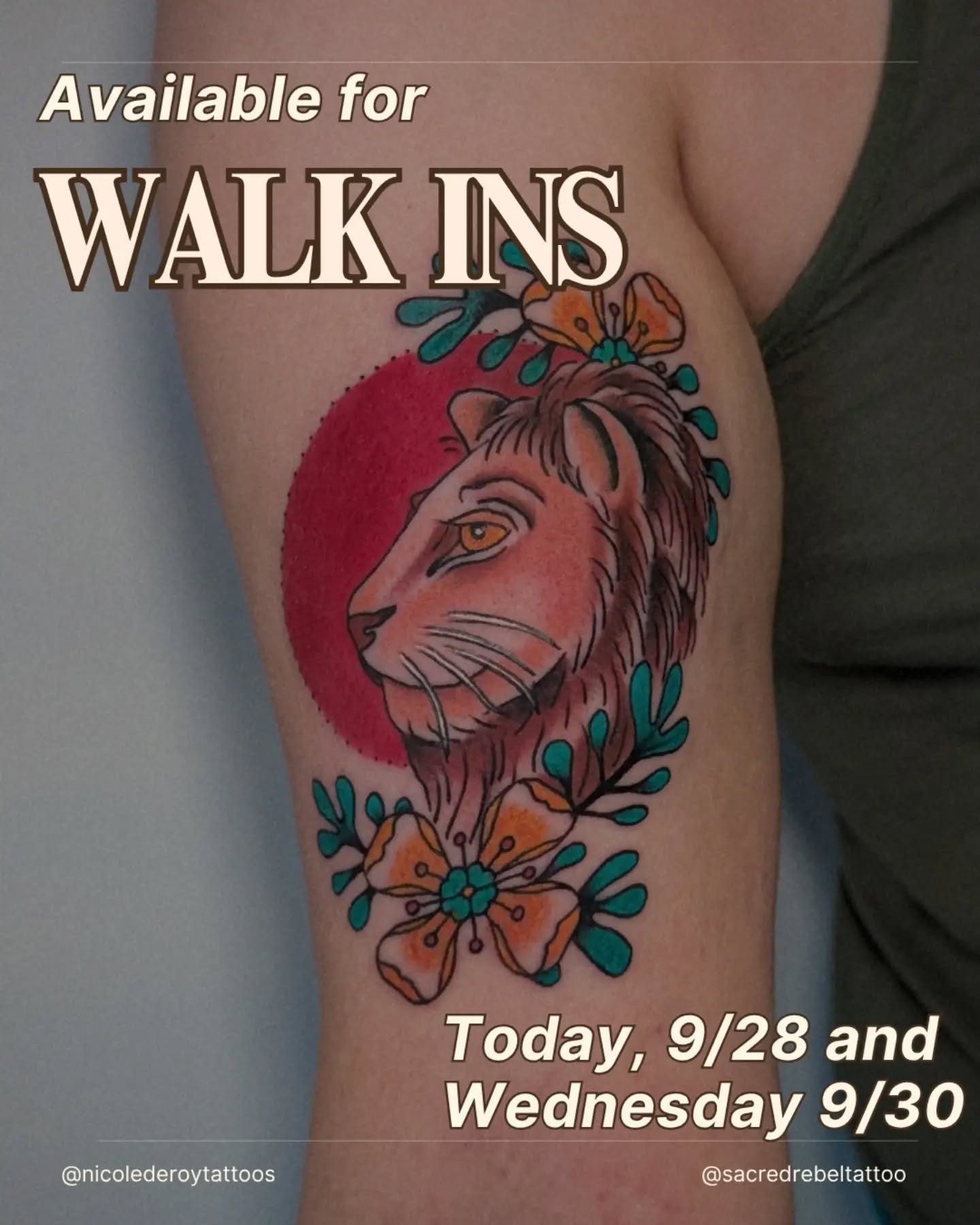 🥳 AVAILABLE THIS WEEK 🥳
Skip the wait! I'm usually booked out in advance but these two dates were never claimed!
Today, Monday 9/28 and Wednesday 9/30 are both wide open and I'm ready and able to tattoo you!
Please call the shop or walk after 1 pm.
First come, first served, last call at 5pm
928-852-0111
Let's make magick together ✨
🔥 Photo is the result of an intuitive tarot tattoo experience 🪄
#sedonatattooshop #walkintattoosedona #sedonatattoo #tattoosedona #ladytattooers aztattoo tattoo