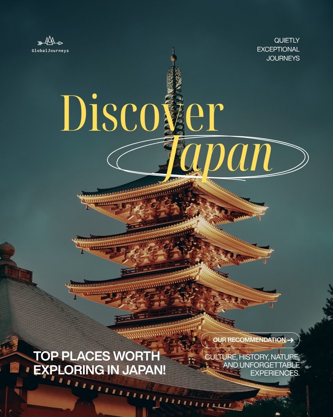 Japan deserves a little more time, and a little more curiosity. 🇯🇵
For Kyoto’s temple paths, Tokyo’s lively streets, an unhurried afternoon in Ishikawa’s gardens, and a few curious encounters with Nara’s deer.
Swipe through for a glimpse of the Japan we’d love you to experience. Save this for your travel wishlist, and let us create a journey around you.
Quietly Exceptional Journeys.
#GlobalJourneyz #DiscoverJapan #JapanTravel #Kyoto #Tokyo Ishikawa Nara