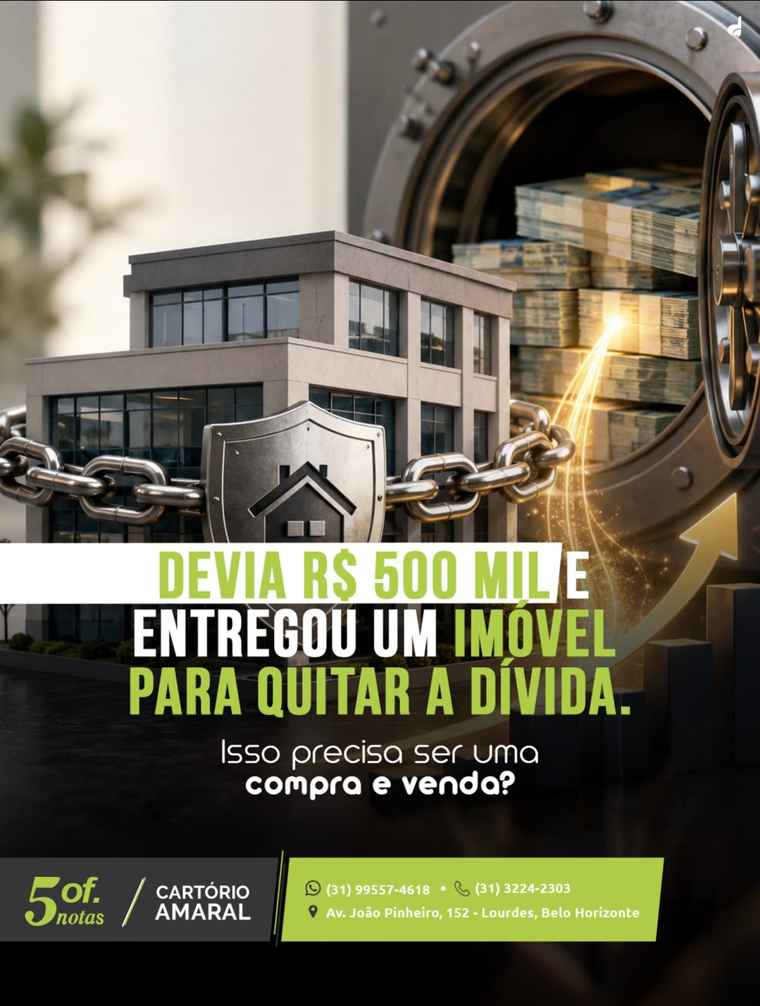 Nem toda transferência de imóvel mediante valor econômico é uma compra e venda. Se existe uma dívida e o credor concorda em receber um imóvel em substituição ao pagamento originalmente devido, o negócio pode ser formalizado com uma escritura pública de dação em pagamento.
Na escritura, ficam documentadas a dívida existente, a entrega do imóvel para sua quitação e as demais condições ajustadas entre as partes.
Quando envolver imóvel e estiverem presentes os requisitos legais, a escritura pública será necessária, seguindo-se o registro para a transferência da propriedade.
A dação depende da concordância do credor, pois ele não é obrigado a receber prestação diferente daquela originalmente contratada.
🔗 Base legal: arts. 313, 356 e 357 do Código Civil e art. 108 do Código Civil.
Tem uma dívida e pretende utilizar um imóvel para quitá-la? Consulte o Tabelionato de Notas sobre a escritura pública de dação em pagamento.
#CartórioAmaral #5OfícioDeNotasBH #Dação