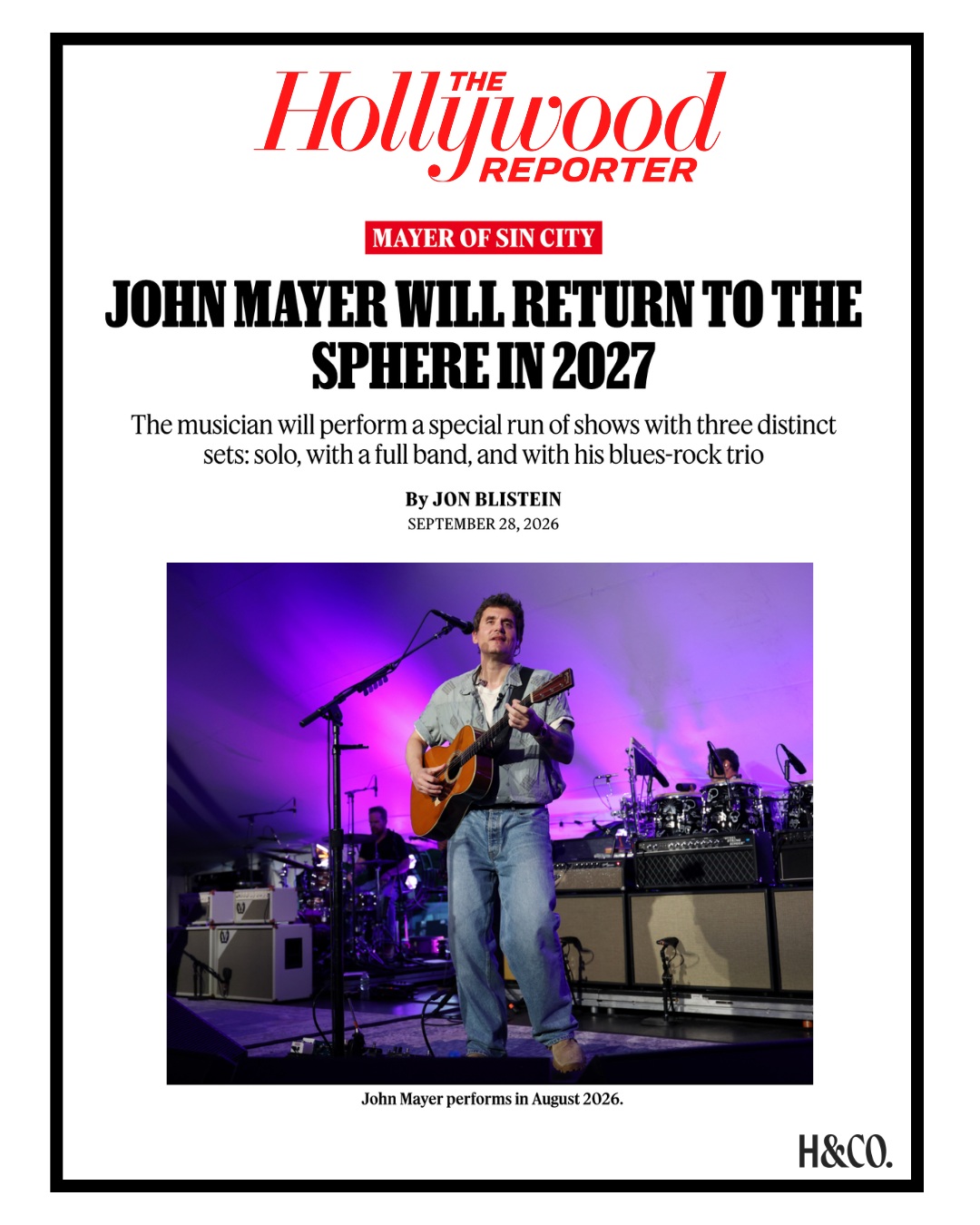 “Gravity” is pulling us straight to Vegas. John Mayer is heading to Sphere for six shows this April, and Vibee Concert & Hotel Experience Packages are on sale now, giving fans early access to tickets. See you in Sin City this Spring. 🎸✨
@vibeepresents