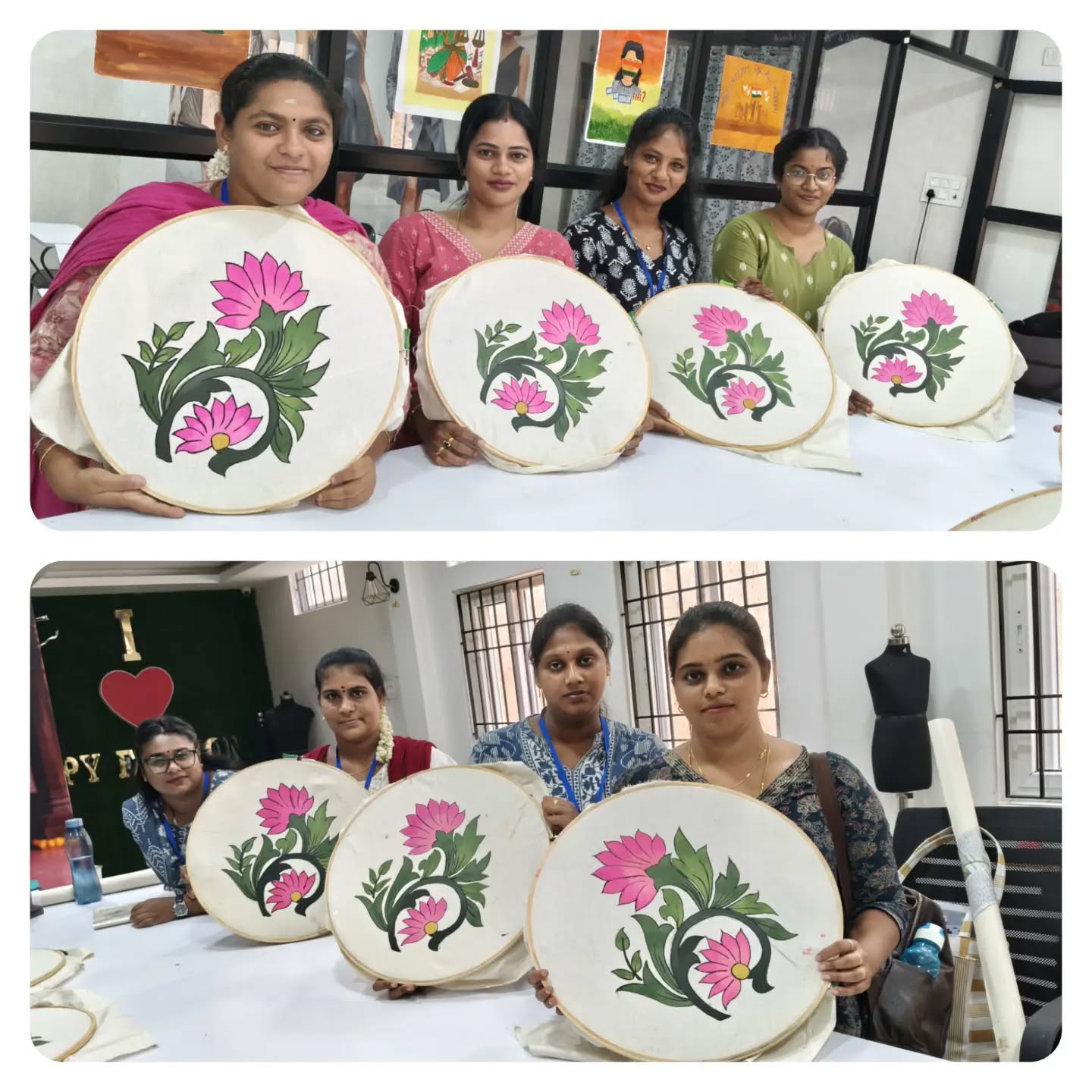 🎨 From every brushstroke to a beautiful masterpiece! ✨
.
.
.
.
.
#FabricPainting #FabricArt #PaintingOnFabric #HandPainted #StudentWork