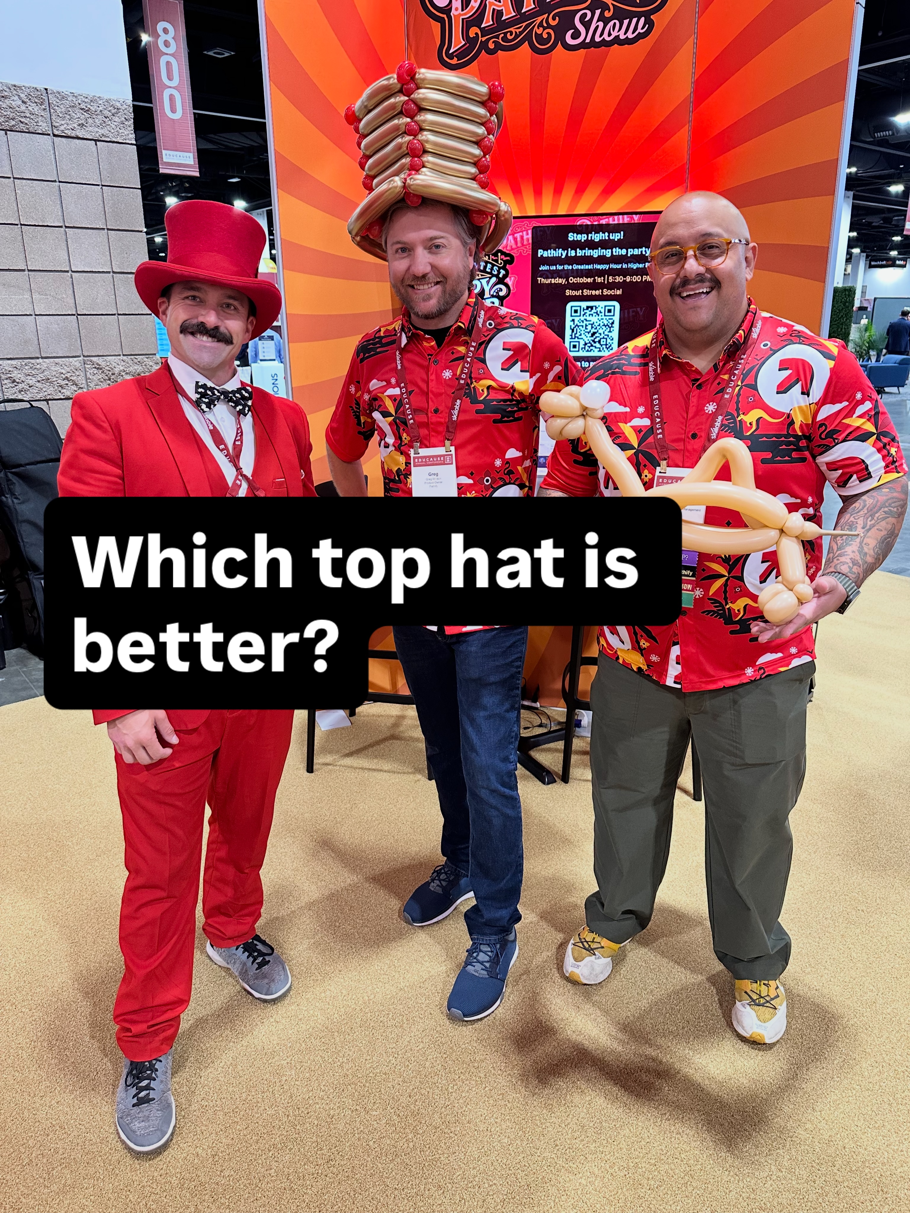 I can’t decide which top hat I like more… does he wear it better?