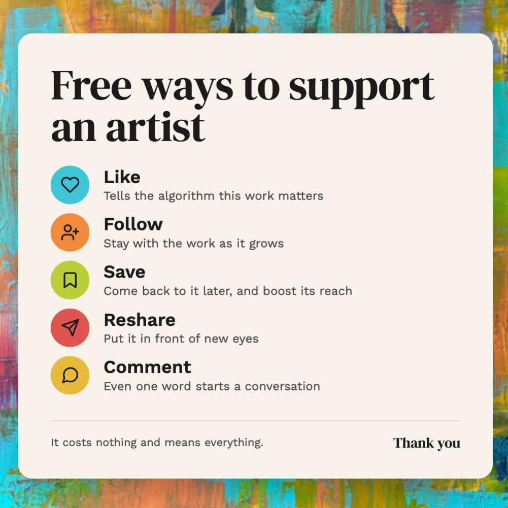 As we approach the holiday season, and you choose to support Amazon, consider supporting local artists! Buy art or support them (and me) in a free way! Here are some ideas.
.
.
.
.
.
#support #holiday #gifts #artwork