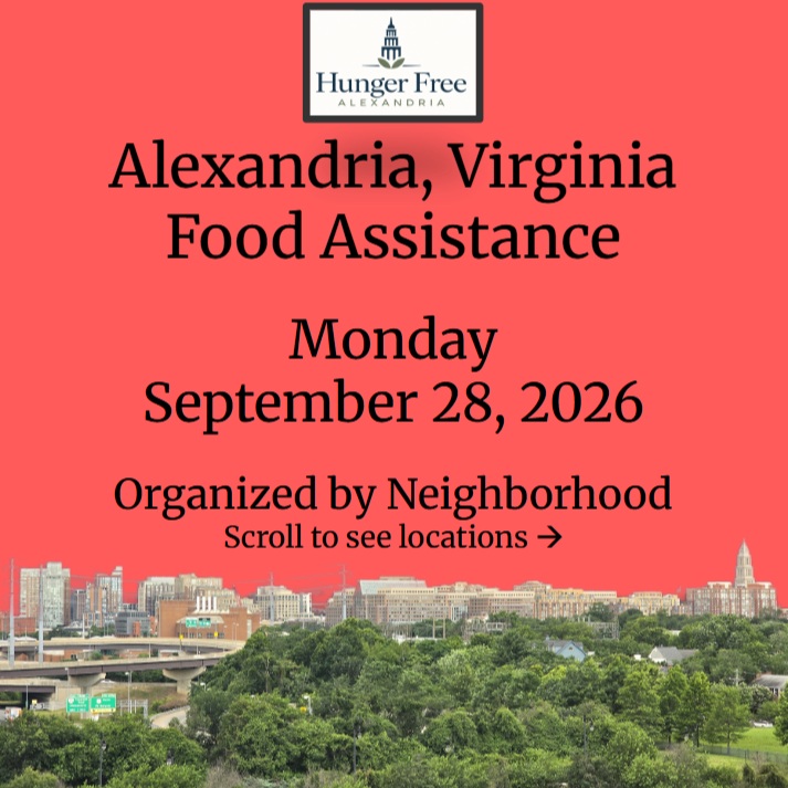 On Monday September 28, here are available locations for food assistance. Everybody deserves to eat.
#Food #FindFood #NeedFood #FoodBank #FoodPantry #Alexandria #Virginia #AlexandriaVA #FoodAssistance #FoodDistribution