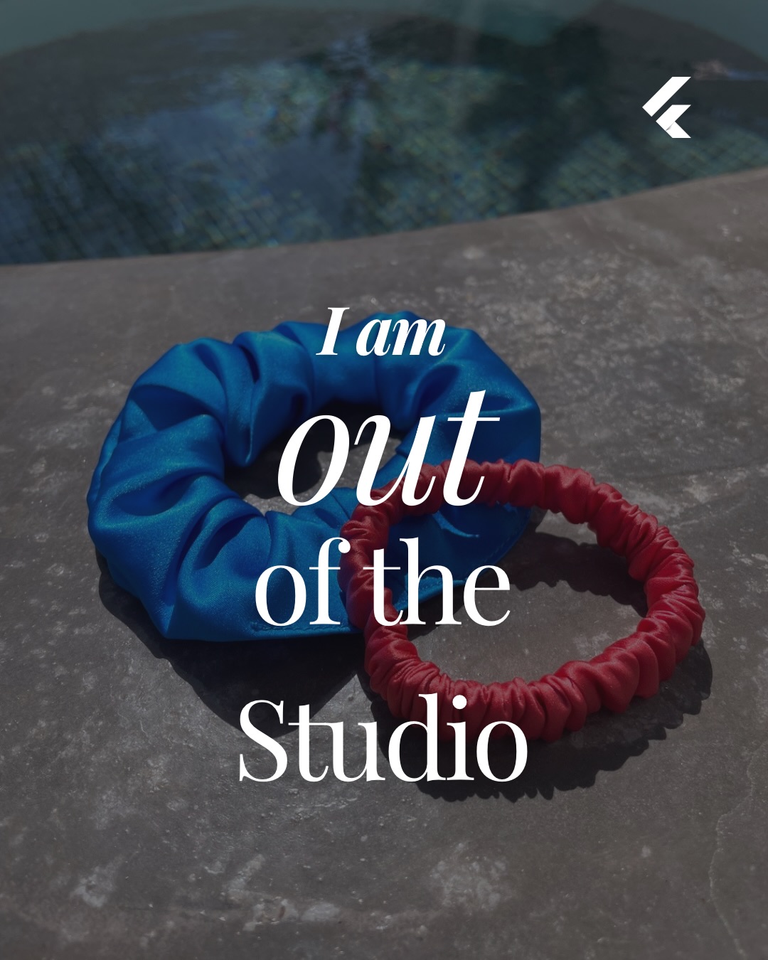I am out of the studio and will be back on 9th October. Orders will be processed with their normal time frames when I am back and Super Seconds orders will also be posted when I am back (no, the dates for our holiday and Super Seconds didn’t fully click in my head but everything is set up and ready to go; all I need to do is make everything live while I’m away then probably jump in the pool!)
Image description- 1. A bright blue silk scrunchie and bright coral silk hair elastic by the side of a pool with text reading I am out of the studio
2. A hand with a bright coral silk scrunchie on the wrist in front of vibrant flowers and foliage with text reading I am back 9th October