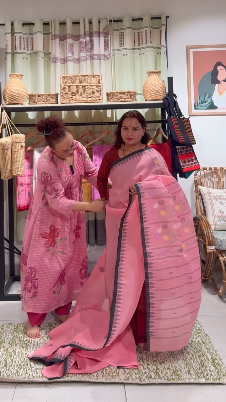 PART ONE
Finally, from our exhibition shelves to your screens! ✨
For the very first time, we’re showcasing our Manipuri Moirangphee Sarees in a beautiful silk-cotton weave with our Instagram family. 🌸
These are usually reserved for our exhibitions because the collection is very limited — but your messages and DMs convinced us to bring a few pieces online for the festive season. ❤️
Perfect for Diwali, Durga Puja, Dasain & festive celebrations.
• Completely handloom & handwoven
• Full-length saree
• Comes without blouse piece
• Free delivery across India
✨ Limited pieces available.
DM us to explore the available options.
And don’t miss PART TWO — more beautiful Moirangphee sarees coming up! ❤️
.
.
.
.
#MoirangpheeSaree #ManipuriHandloom #HandwovenSaree #SilkCottonSaree #madeinmanipur