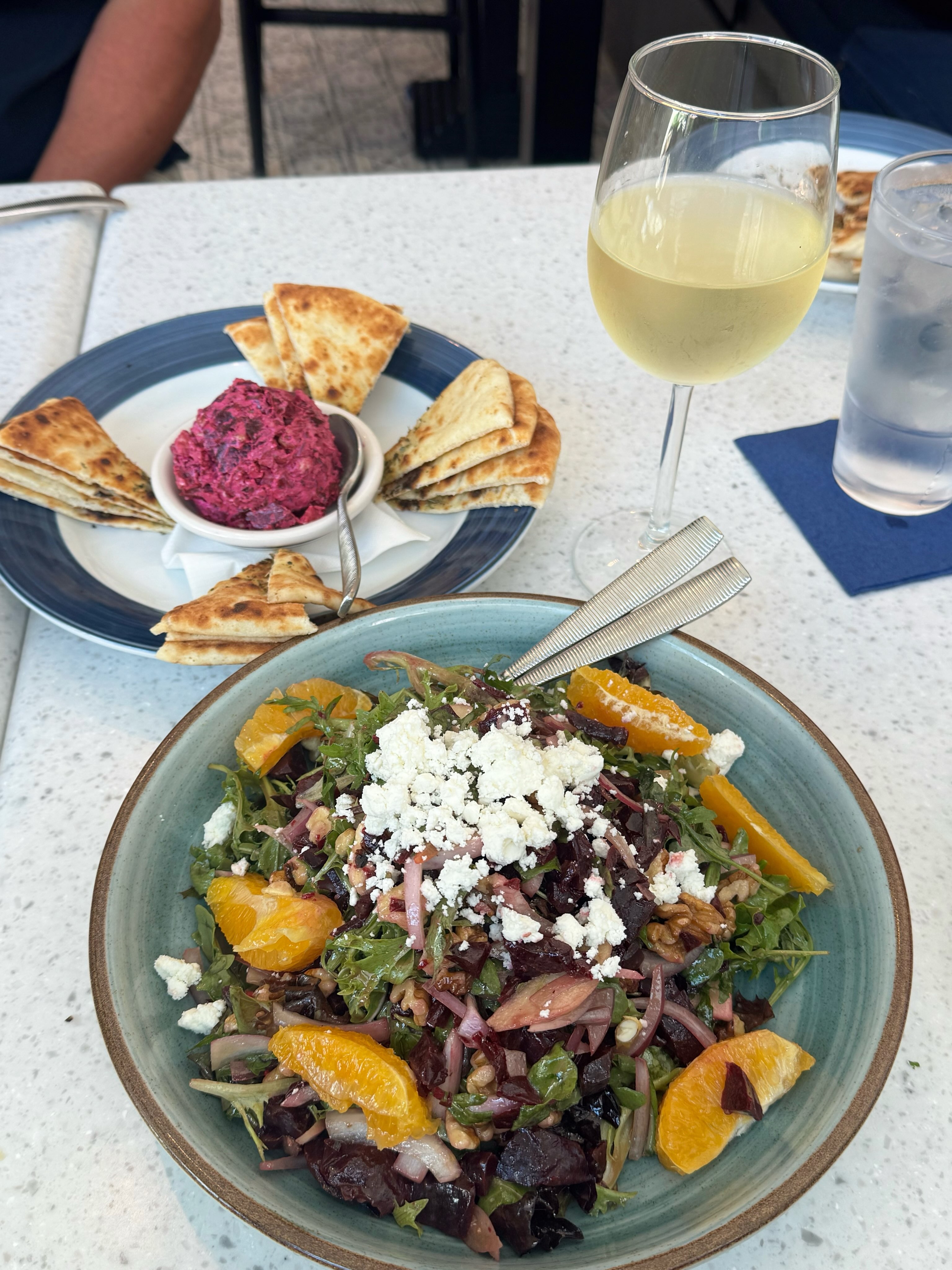 ✔️ 85F and Sunny today ✔️ Patio open ✔️ Lunch plans made