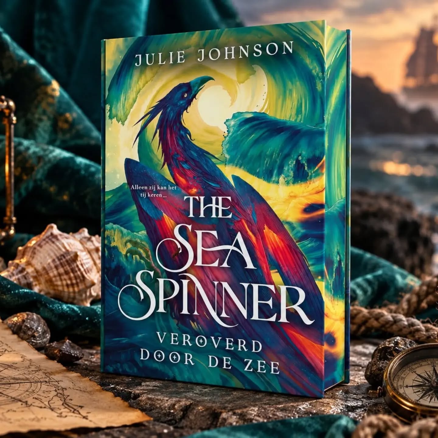 📚Boekentip!📚
The Wind Weaver 2 - Veroverd door de zee - Julie Johnson
❤️❤️❤️❤️❤️
• • • • • • • •
💖Lees de hele recensie op: www.happykim.nl
Link in bio💖
• • • • • • • •
Geweldig! Wat een spannend, intens en meeslepend vervolg. Het verhaal gaat direct verder waar deel één eindigde, maar voelt groter, donkerder en vooral emotioneler. De gevolgen van de Slag om Vuurnacht zijn enorm en Rhya wordt gedwongen opnieuw te ontdekken wie ze is, wat ze wil en hoeveel van zichzelf ze bereid is op te offeren.
Julie Johnson heeft een beeldende, sfeervolle en toegankelijke schrijfstijl. Ondanks de uitgebreide wereldopbouw leest het verhaal heerlijk vlot. De maegie wordt verder uitgediept, terwijl romantiek en emoties volop de ruimte krijgen. Daardoor wist dit deel mij zelfs nog meer mee te slepen dan het eerste.
Vooral Rhya maakt een sterke psychologische ontwikkeling door. Ze draagt verdriet, woede en schuldgevoel met zich mee en worstelt met haar identiteit en de verwachtingen van anderen. Haar zoektocht naar wat zíj eigenlijk wil, vond ik ontzettend sterk. Ze is krachtig en koppig, maar maakt fouten en offert zichzelf soms veel te gemakkelijk op. Juist die kwetsbaarheid maakt haar menselijk en gelaagd. Ook Soren wist mij compleet te verrassen. Achter zijn mysterieuze, zelfverzekerde houding schuilt veel meer kwetsbaarheid dan ik verwachtte. Hij daagt Rhya uit haar eigen kracht en verlangens onder ogen te zien, wat zorgt voor een interessante dynamiek én heerlijke slowburn-spanning.
Het verhaal is sterk personage gedreven en neemt vooral in het middendeel de tijd voor Rhyas ontwikkeling, haar maegie en de onderlinge relaties. Hierdoor ligt het tempo soms wat lager, maar voor mij paste dit juist bij haar emotionele ontwikkeling. Daarna nemen de dreiging en spanning steeds verder toe en richting het einde wilde ik alleen nog maar dóórlezen. En die ontknoping… AUW! Wat een verrassende en schokkende cliffhanger. Onder alle magie, romantiek en dreigende oorlog zitten mooie thema's als rouw, vrijheid, zelfbeschikking, liefde, macht en identiteit. ⬇️⬇️⬇️