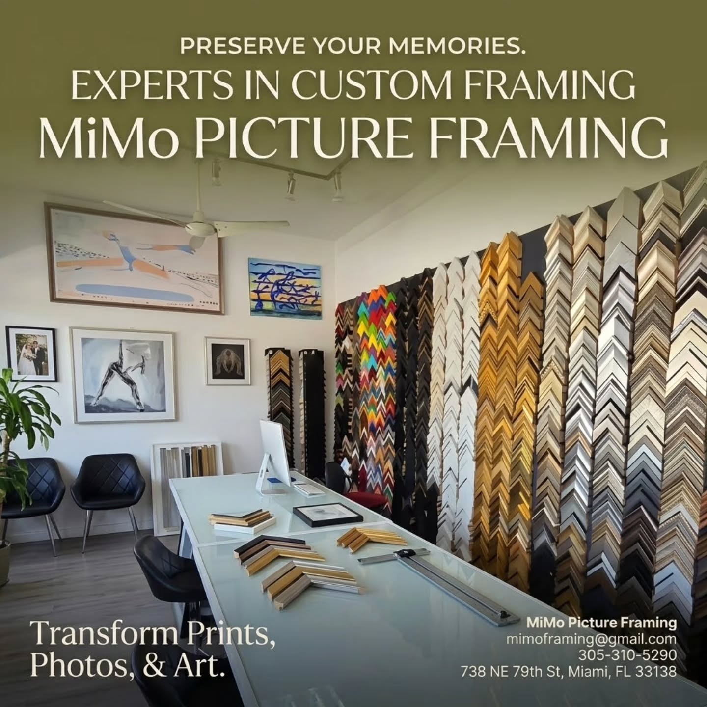MiMo Custom Framing. #framing #artgallery #customframing #canvas #photography