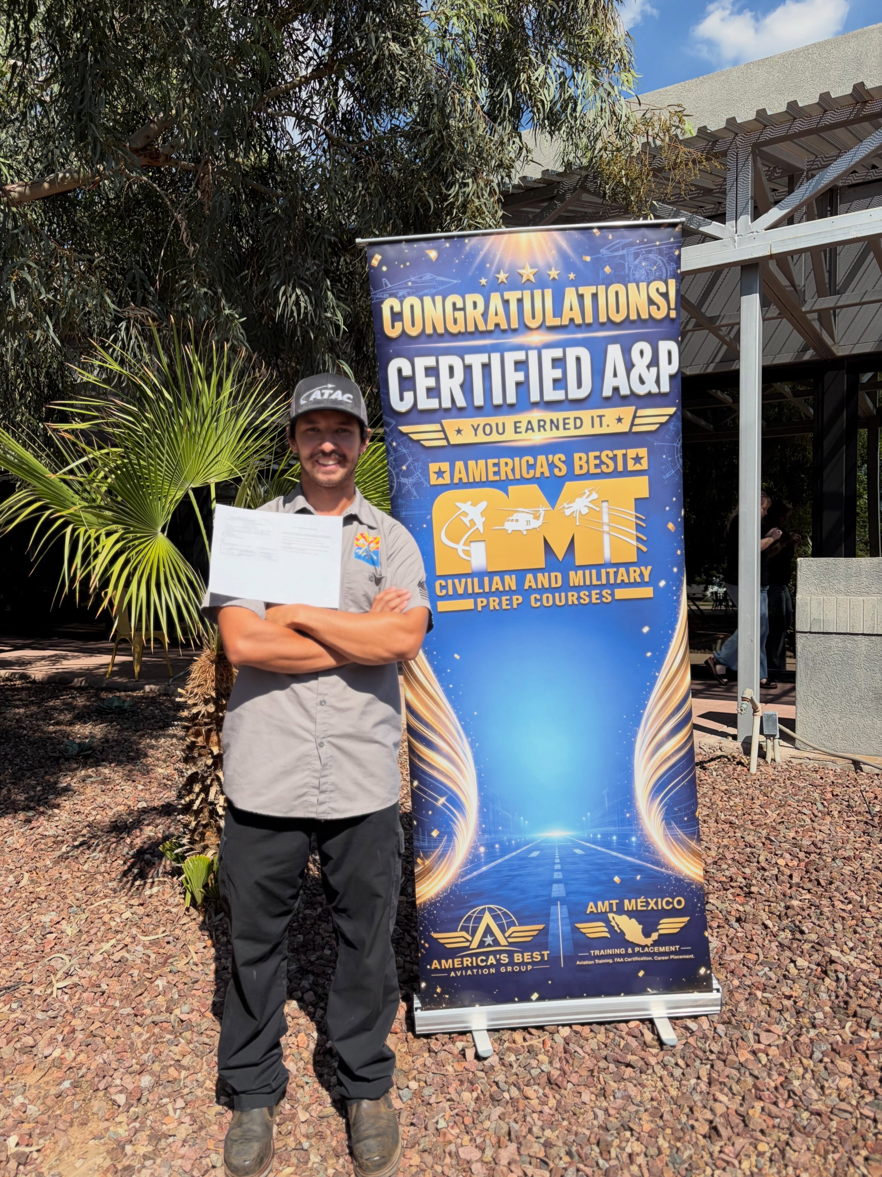 “Success is the result of preparation, hard work, and learning from failure.” — Colin Powell
Three days of focused preparation. One major accomplishment. ✈️🔧
Congratulations to another student who completed America’s Best AMT 3-Day Oral & Practical Course and successfully reached the finish line on their journey to becoming a licensed A&P mechanic!
You came ready to learn, put your knowledge to the test, and stayed focused through every challenge. We’re proud to have played a part in your journey and grateful you trusted America’s Best AMT.
Another mechanic ready to keep aviation moving. ✈️🎓
#AmericasBestAMT #3DayOralAndPractical #AMTCrashCourse #AviationMaintenance #LicensedMechanic