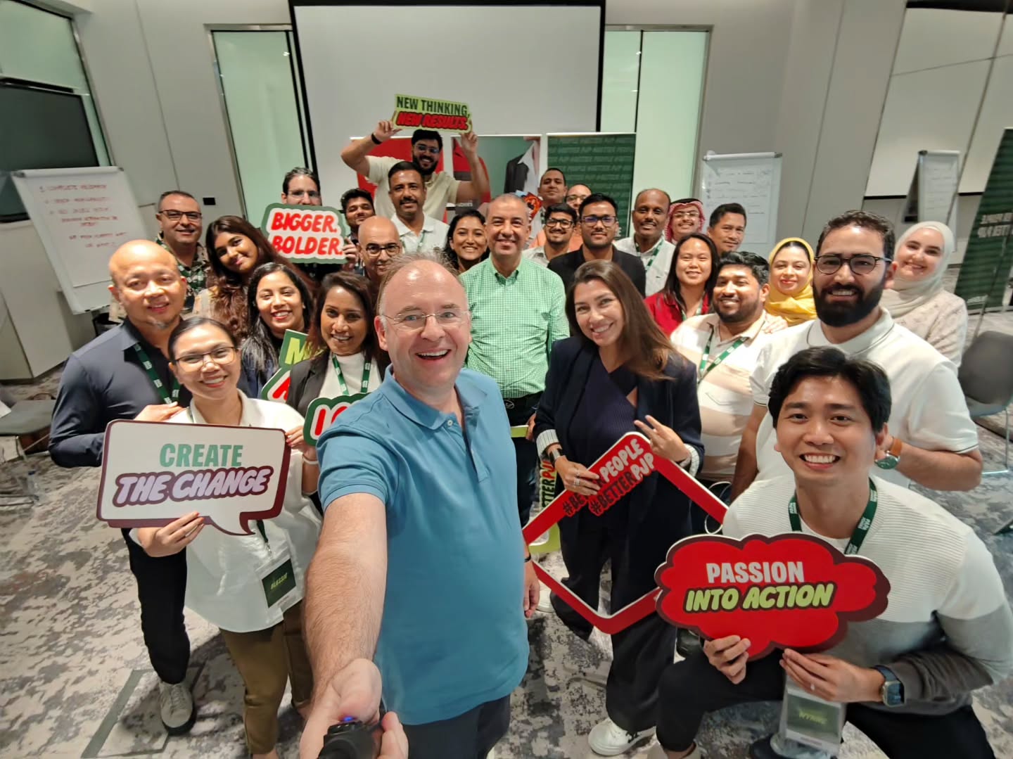 Wow! - If I were to summarize the Papa Johns RSC Leadership Program journey, the "wow" would be it. I can't remember how many times we have heard and used this word during the experience.
What if there is nothing "wrong" with us?
What if some of the traits we have spent years trying to fix are strengths we haven't yet learned how to use?
We have just completed the "learning experience" for the second cohort of Papa Johns managers from UAE, KSA and Jordan.
In "Mindset Transformation" module, we saw how we limit ourselves and what happens when we get out of those limiting beliefs and see our real power,
In "Discover Yourself and Your Team Through the 4Elements" module, how we see the strengths of our selves and one another.
What happens if we feel heard, feel understood, feel included, feel seen and understand that there is nothing to "fix" about us? Then we blossom... I will never forget the blossoming moments in this experience.
Now I look at this picture and see what these faces are telling us. A picture is a thousand words for sure and these words are soooo beautiful.
Dear Papa Johns leaders, thank you very much opening yourselves, trusting each other, showing your vulnerabilities and challenging each other, Dear Melitsa Mizrahi, for dreaming about this journey and taking initive to start this program, all the mind opening conversations we had, and iterative process in co-creating the modules, Dear Wynne Sagayno, for co-creating the process, structure and all honoring your air and earth powers, Dear Elrida Dsouza for sharing all those beautiful insights and support during the program.
I would like to finish this post with one word.
Wow!
#culturaltransformation
