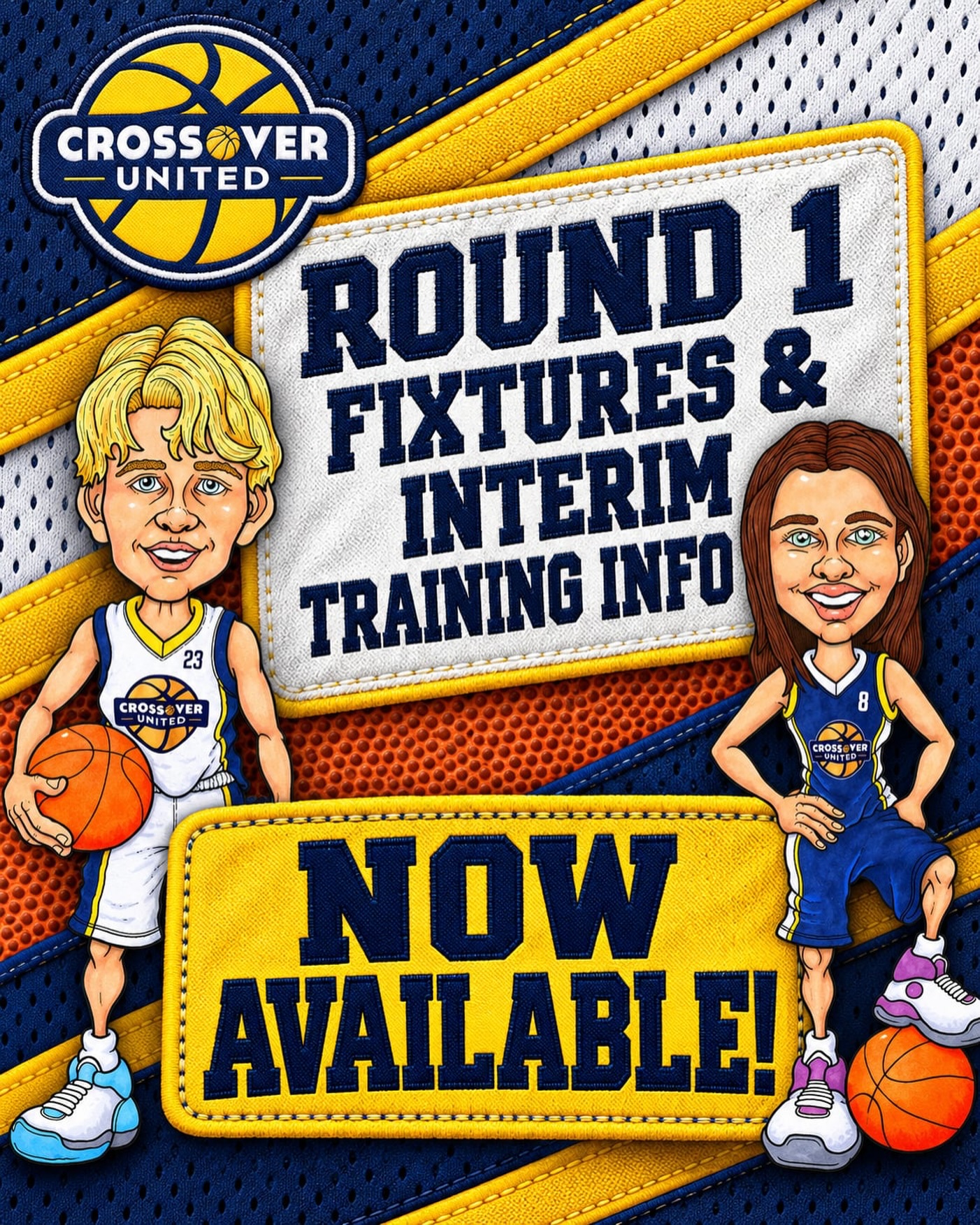 ā ļø Team Training Info has now been emailed to all members. Please check your inbox and junk mail.
š Round 1 Fixtures for all United teams can be found here:
https://www.playhq.com/basketball-victoria/org/crossover-united-basketball-club/6569d4b6/junior-domestic-summer-202627/5e26f10f/teams