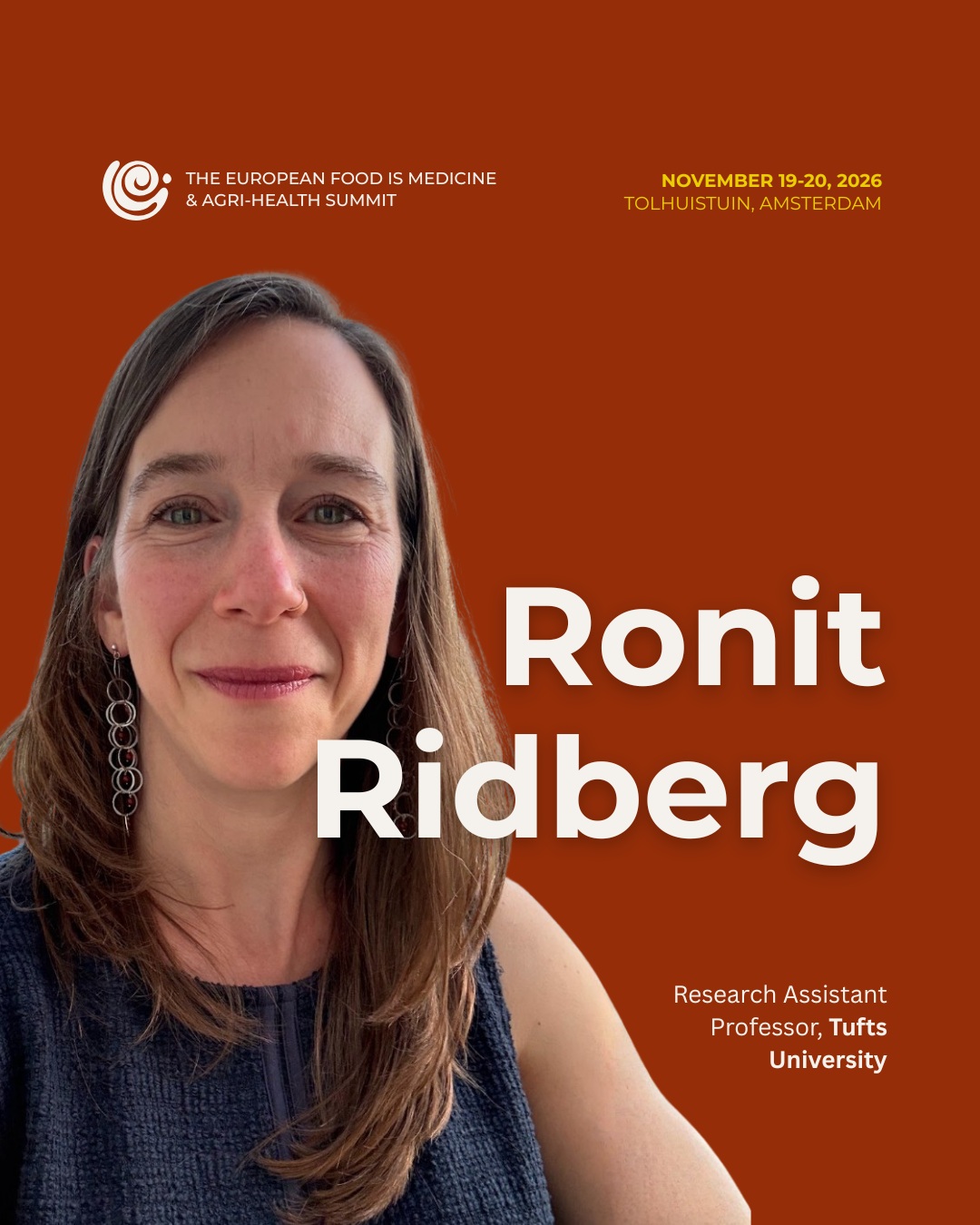 ๐ฃ More speakers are joining the European Food is Medicine & Agri-Health Summit ๐ฑ
๐ Amsterdam, November 19-20, 2026
Ronit Ridberg, Research Assistant Professor at @tufts_nutrition
@danaolstad Professor of Nutrition at @ucalgary
@fab_vol , Facilitation Lead at @we_are_eara
Kirsten Berk, Assistant Professor of Dietetics at @erasmusmc
Justine Verstraeten, Programme Manager at Food as Medicine Foundation
@barbaraarita Local Project Manager at @playfood_eu
๐๏ธ The room is almost full. Places are limited, and once we reach capacity registration closes.
Secure your ticket at the link in our bio.
#FoodIsMedicine #AgriHealth #RegenerativeAgriculture #NutritionScience #HealthcareInnovation