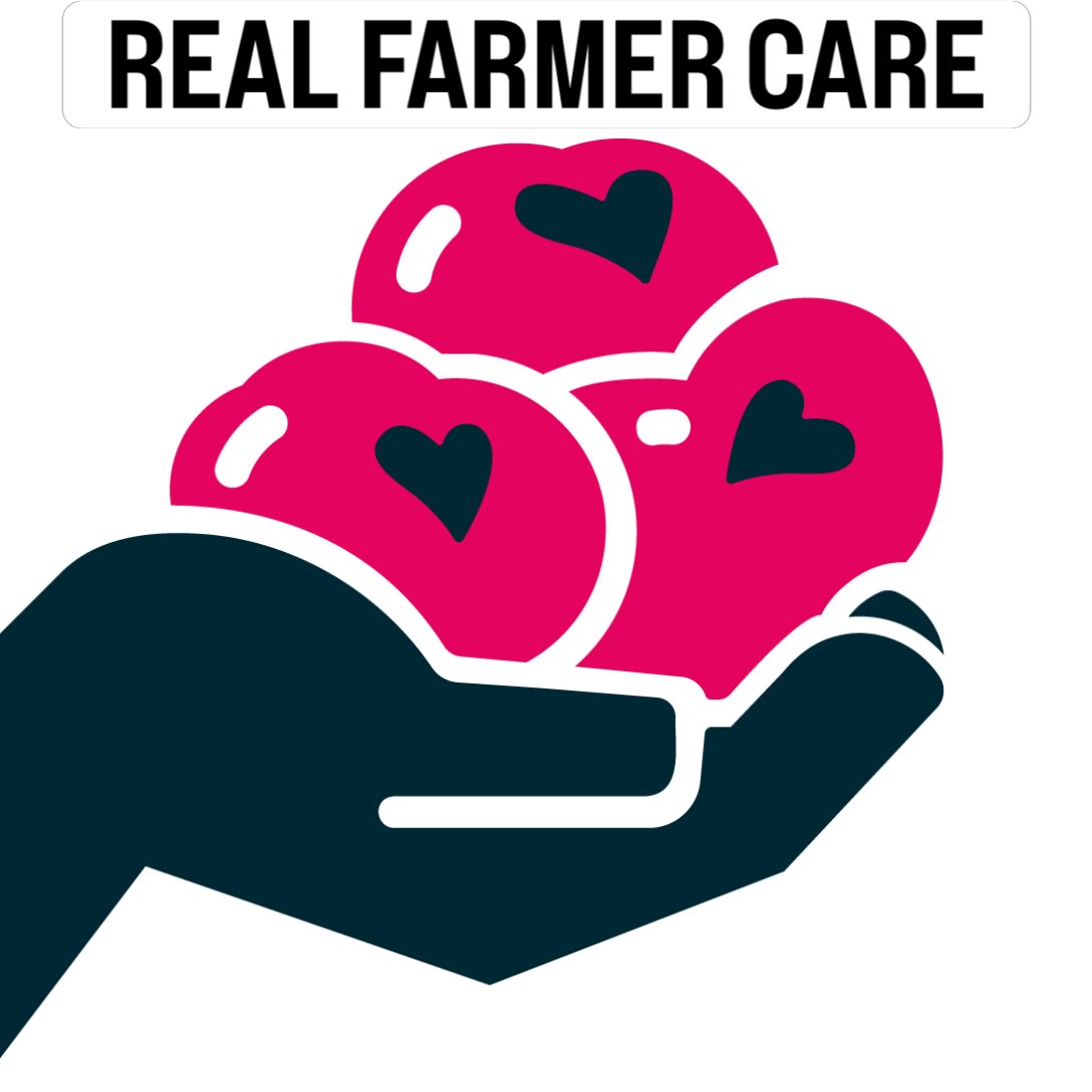 Happy to announce Real Farmer Care @realfarmercare is now an official 501(c)(3) nonprofit AND it has an official logo! Stay tuned for news on an upcoming round of farmer self-care grant applications opening later this fall. When farmers are well, everything they steward is stronger for it. #realfarmercare