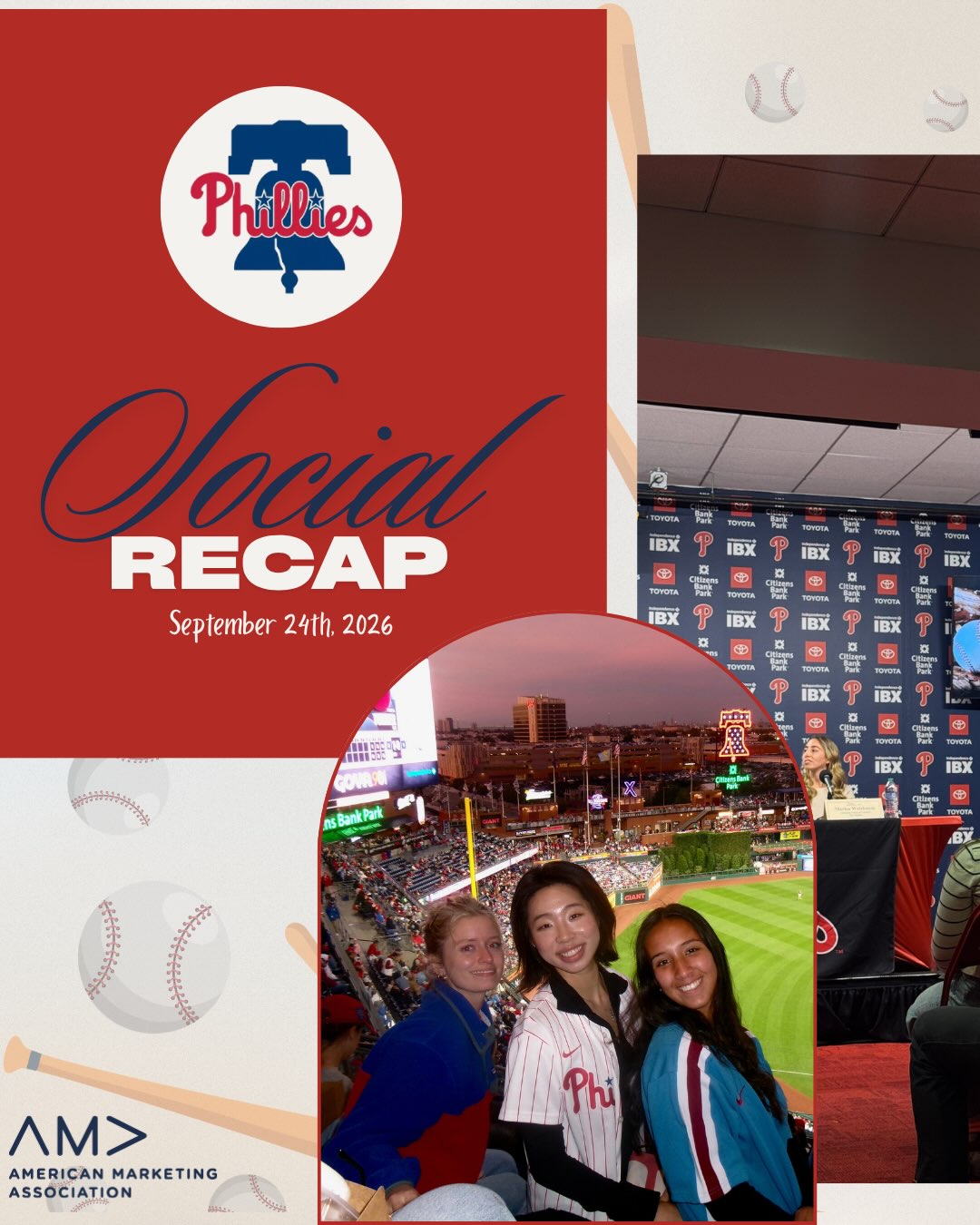 Thank you to everyone who showed out for our Phillies #collegeseries night last week!! We were so grateful to hear from panelists in the Sports, Tourism, & Hospitality industry! Another incredible TU-AMA social for the books⚾️‼️