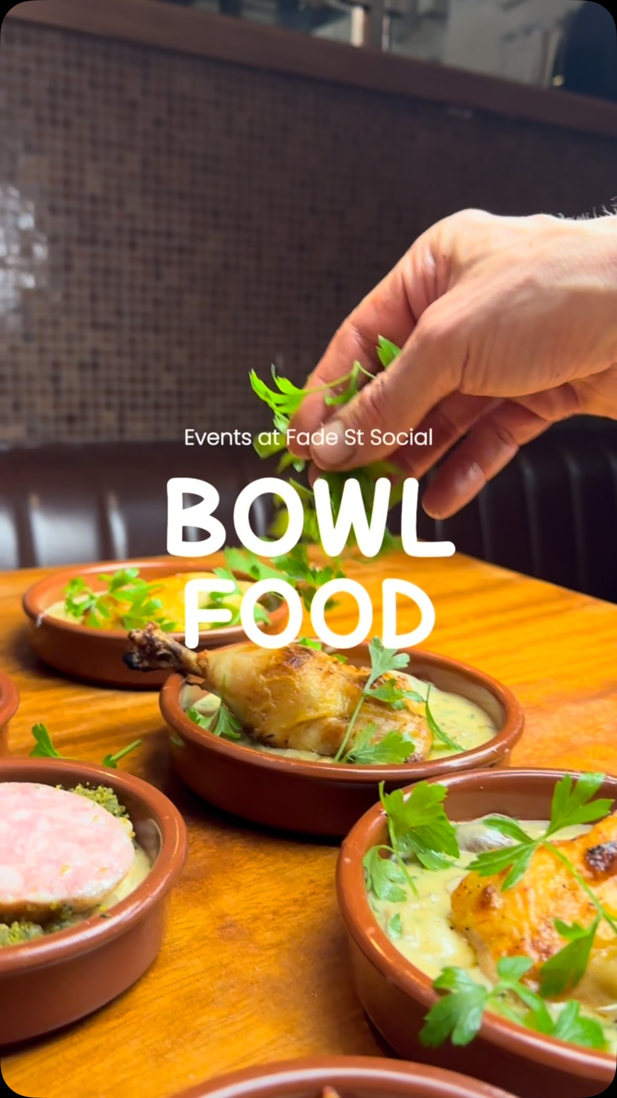 Planning a night out with the whole crew? We’ve got the food covered. 🍽️🍸
Our Bowl Food Menu brings plenty to the table, with a selection of small bowls, hearty mains, salads and mini desserts — perfect for groups dining in our Cocktail Bar.
From €38.50pp — add cocktails, good company and let the night unfold.
#fadestreetsocial #groupdining #FadeStreetCocktailBar #eventvenue #bowlfood