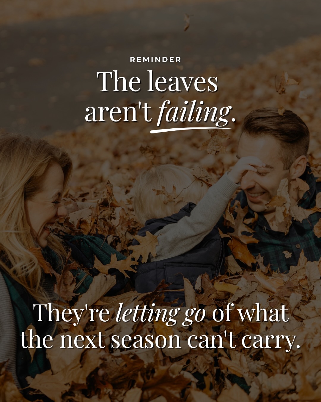 Trees don’t lose their leaves in the fall. They drop them on purpose. 🍂
Every autumn a tree grows a thin layer of cells where each leaf meets the branch, which slowly seals it off. Before the leaf falls, the tree pulls the useful nutrients back out of it and stores them for winter.
So the tree isn’t failing. It’s protecting its energy for the next season.
Most of us do the opposite. We go into the busiest stretch of the year still carrying everything we picked up in the first nine months: the commitments, the roles, the “I’ll just handle it” or “I’ll figure it out.”
Then we wonder why we’re running on empty by December.
Running out of energy usually doesn’t mean you’re doing something wrong. More often it means you’re carrying more than this season can hold.
Before you plan the rest of the year, sort what’s on your plate:
🍁Hold what only you can do and what refills you, and do it on purpose instead of by default.
🍁Delegate what matters but doesn’t need you. Asking for help isn’t the same as falling short.
🍁Remove what fit the last season and doesn’t fit this one.
You don’t need to do everything better.
You just need to carry less of what isn’t yours to hold right now.
What’s one thing you’re letting go of this October? Tell me below 👇 (Saying it out loud makes it real.)
Save this for your Q4 reset.
#fallreset #transitionseason #capcity