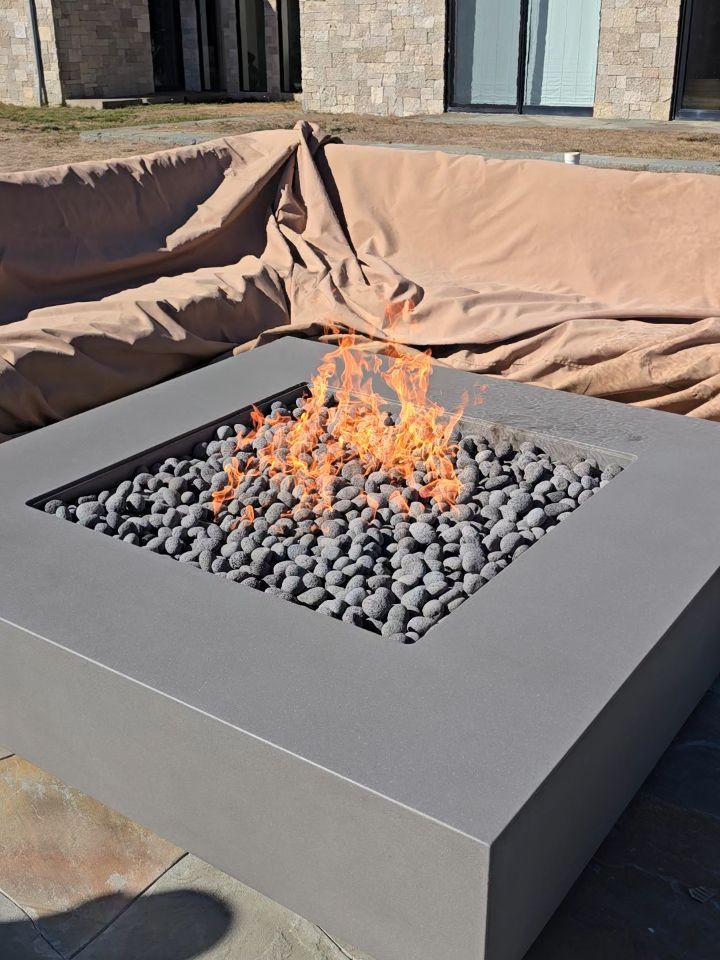 Firepit install - Santa Lucia Preserve
#CarmelValley
#Firepit
#Outdoorliving
#CarmelPointLandscapes